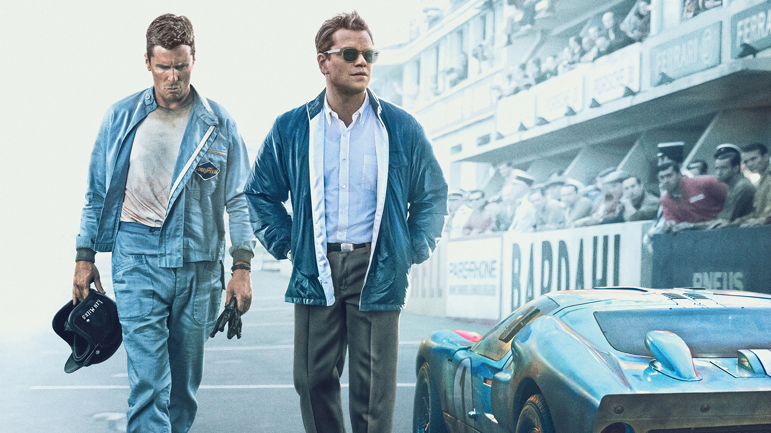 Ford v Ferrari, High-octane action, Authentic period setting, Captivating performances, 3200x1800 HD Desktop