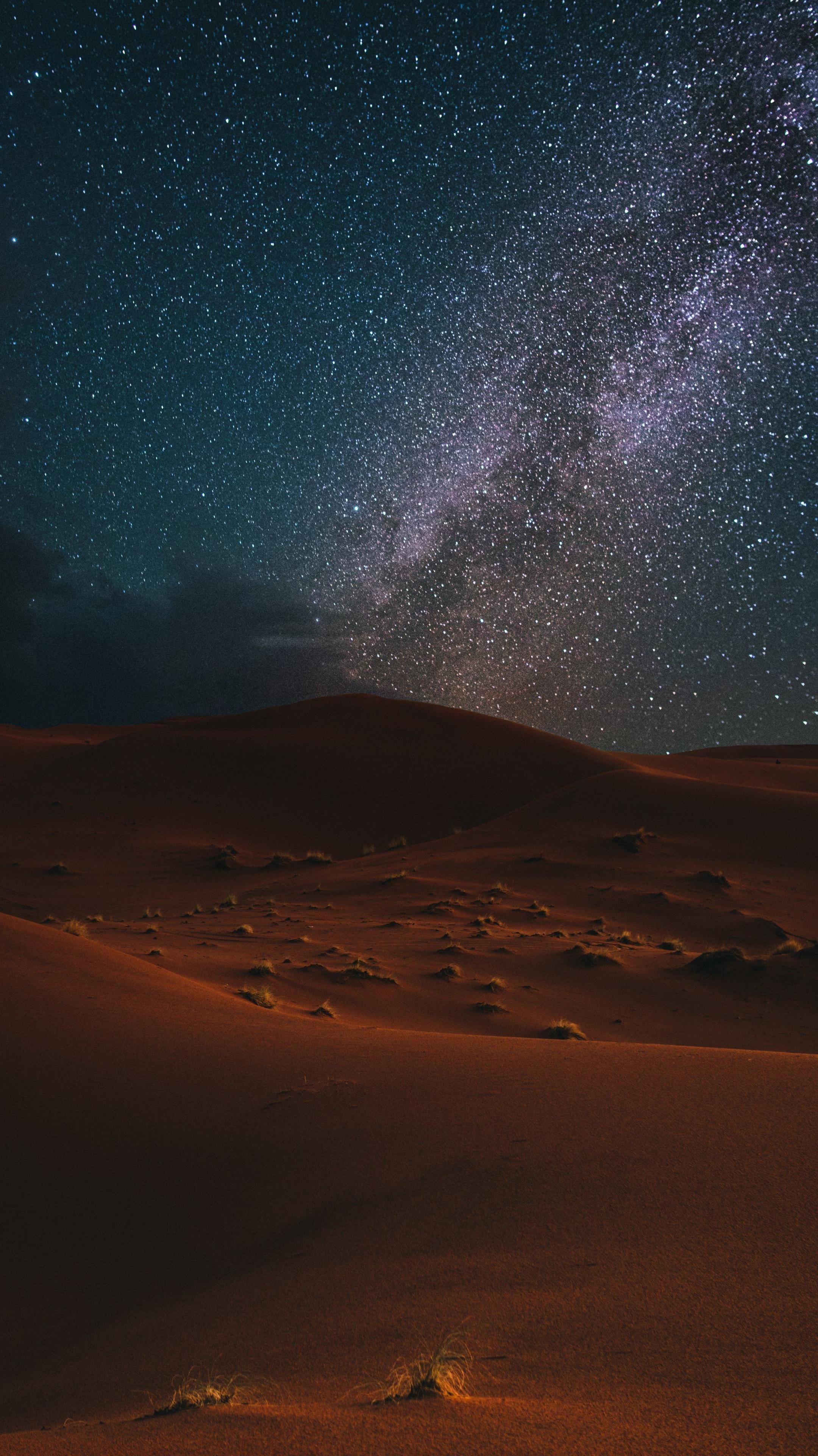 Milky way, Gobi Desert Wallpaper, 2160x3840 4K Phone