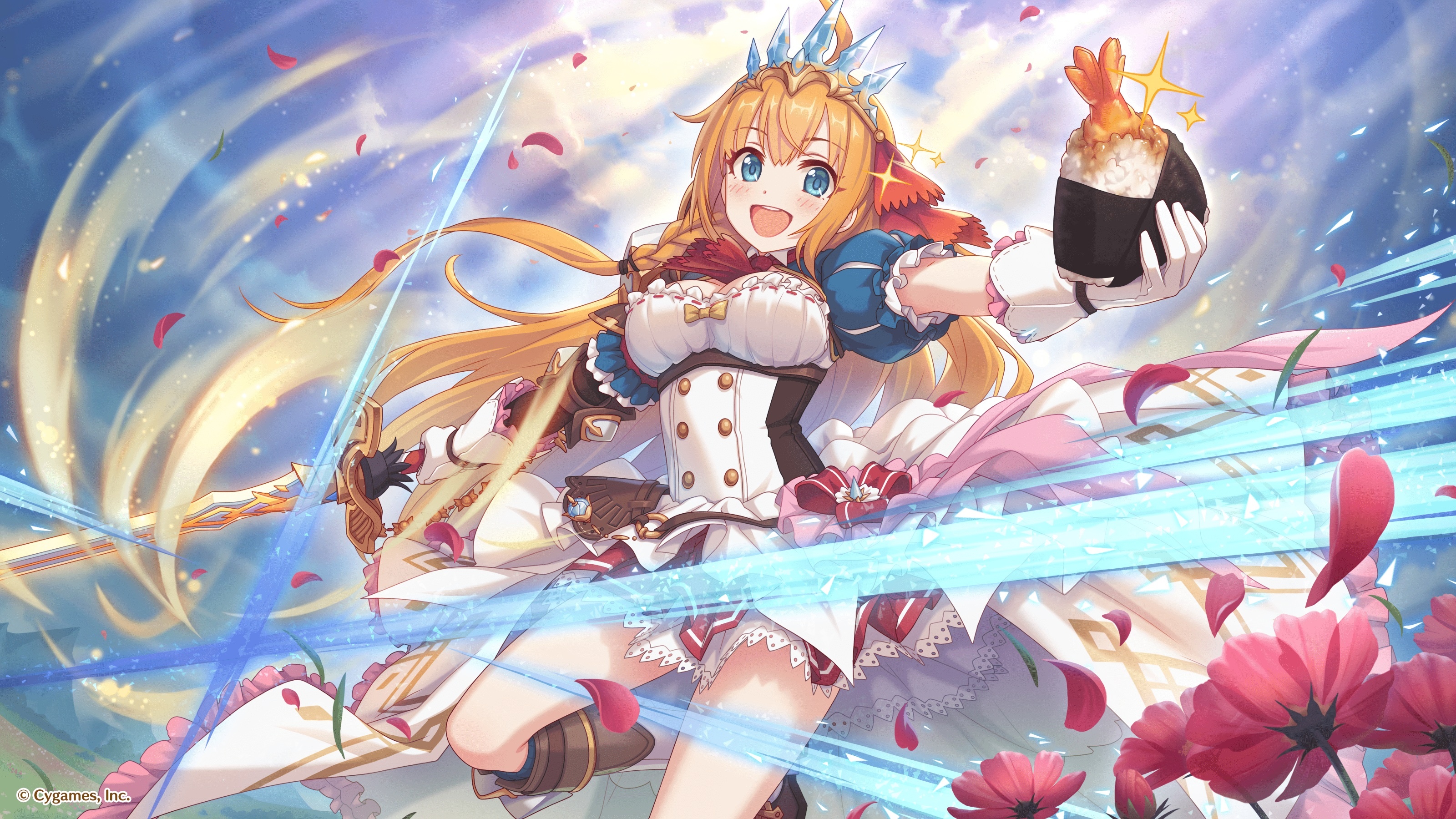 Princess Connect! Re: Dive, Tabak Sevgili, Wallpaper art, 3200x1800 HD Desktop