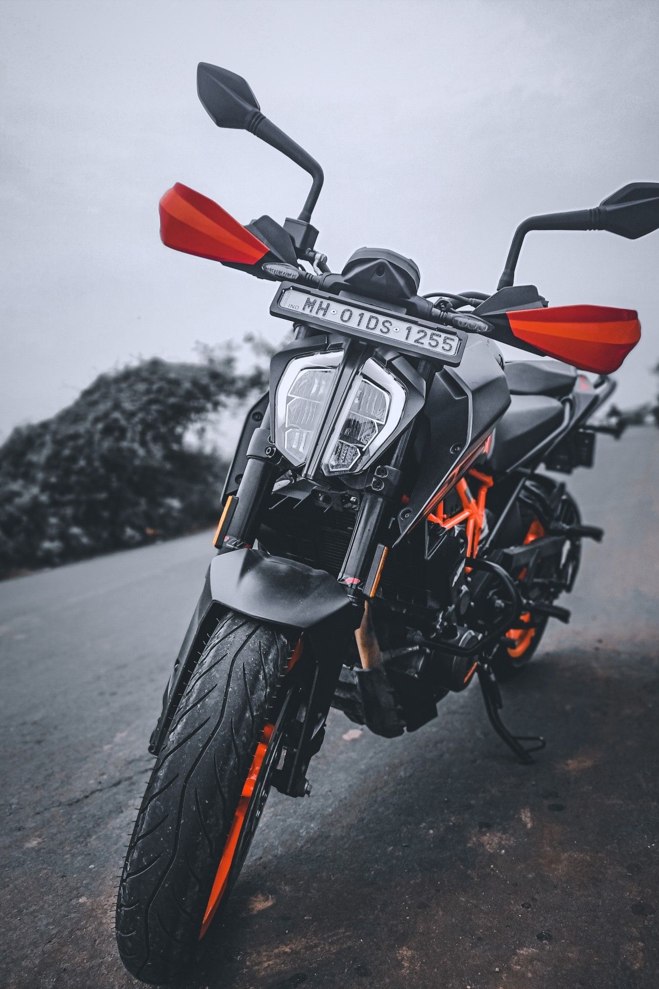 Rahul Sawant, KTM Duke, Motorcycle, KTM 250, 1340x2000 HD Phone