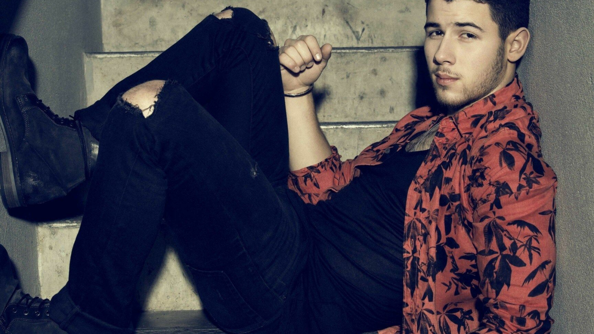 Nick Jonas wallpaper, Celebrity image, Tumblr aesthetic, Jonas' charm, 1920x1080 Full HD Desktop