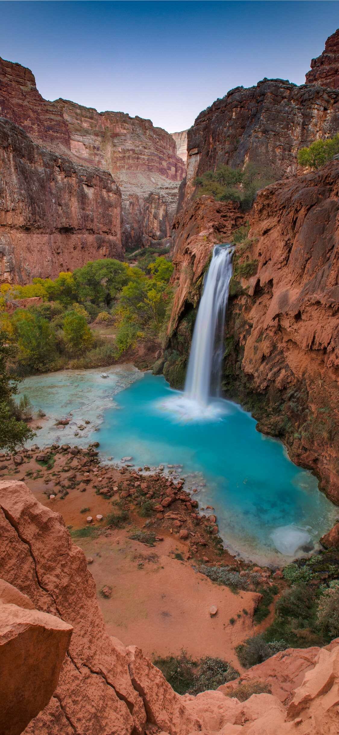 Awesome waterfall wallpaper, HD wonder, Breathtaking view, Nature's marvel, 1130x2440 HD Phone