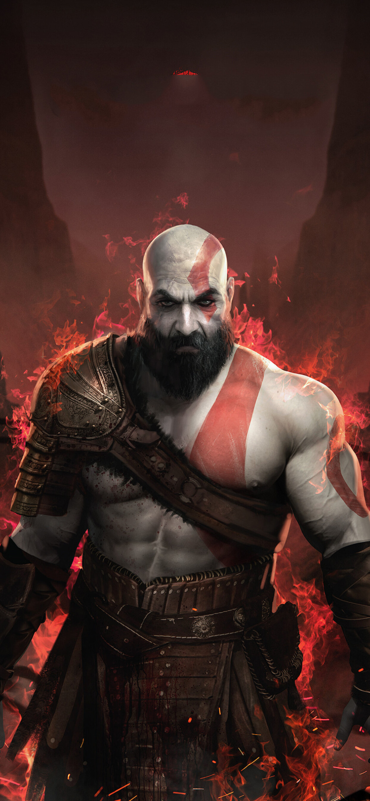 God of War, Visually impressive, Mobile wallpapers, Striking imagery, 1250x2690 HD Phone