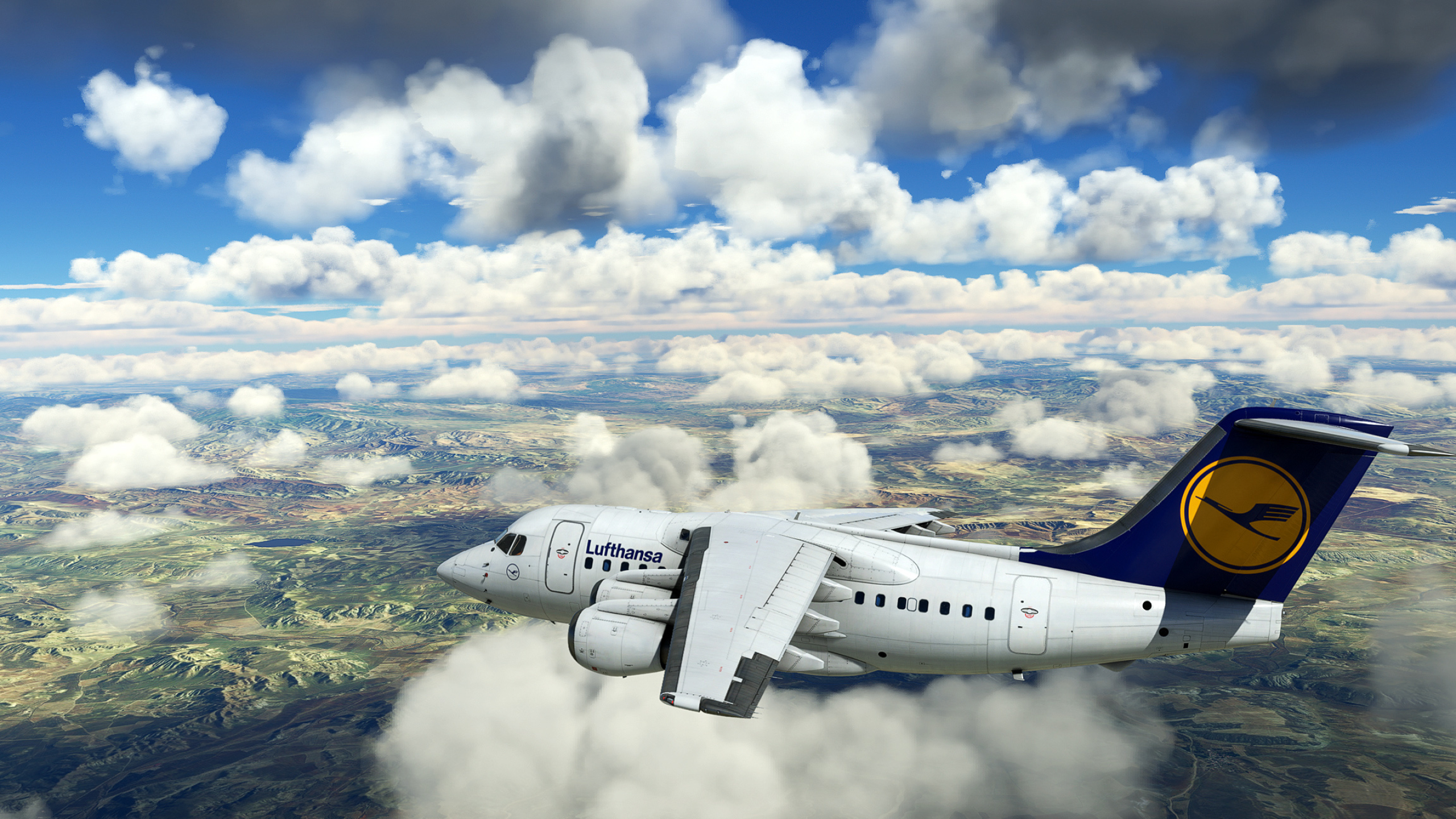 BAe 146, Travels, Smallest jumbolino, AVSIM, 2560x1440 HD Desktop