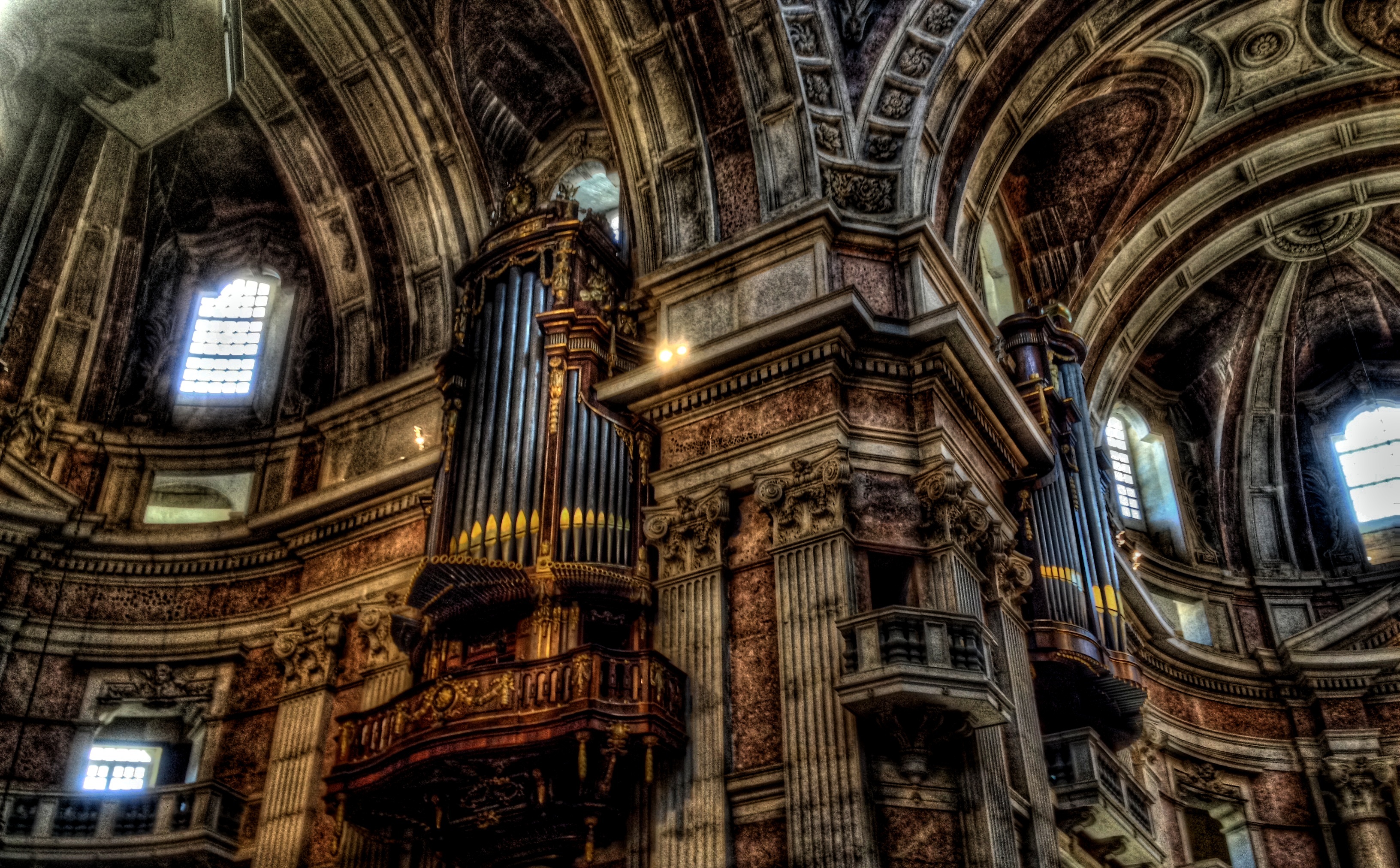 Gothic Architecture, Church organ, Medieval architecture, Basilica, 3270x2030 HD Desktop