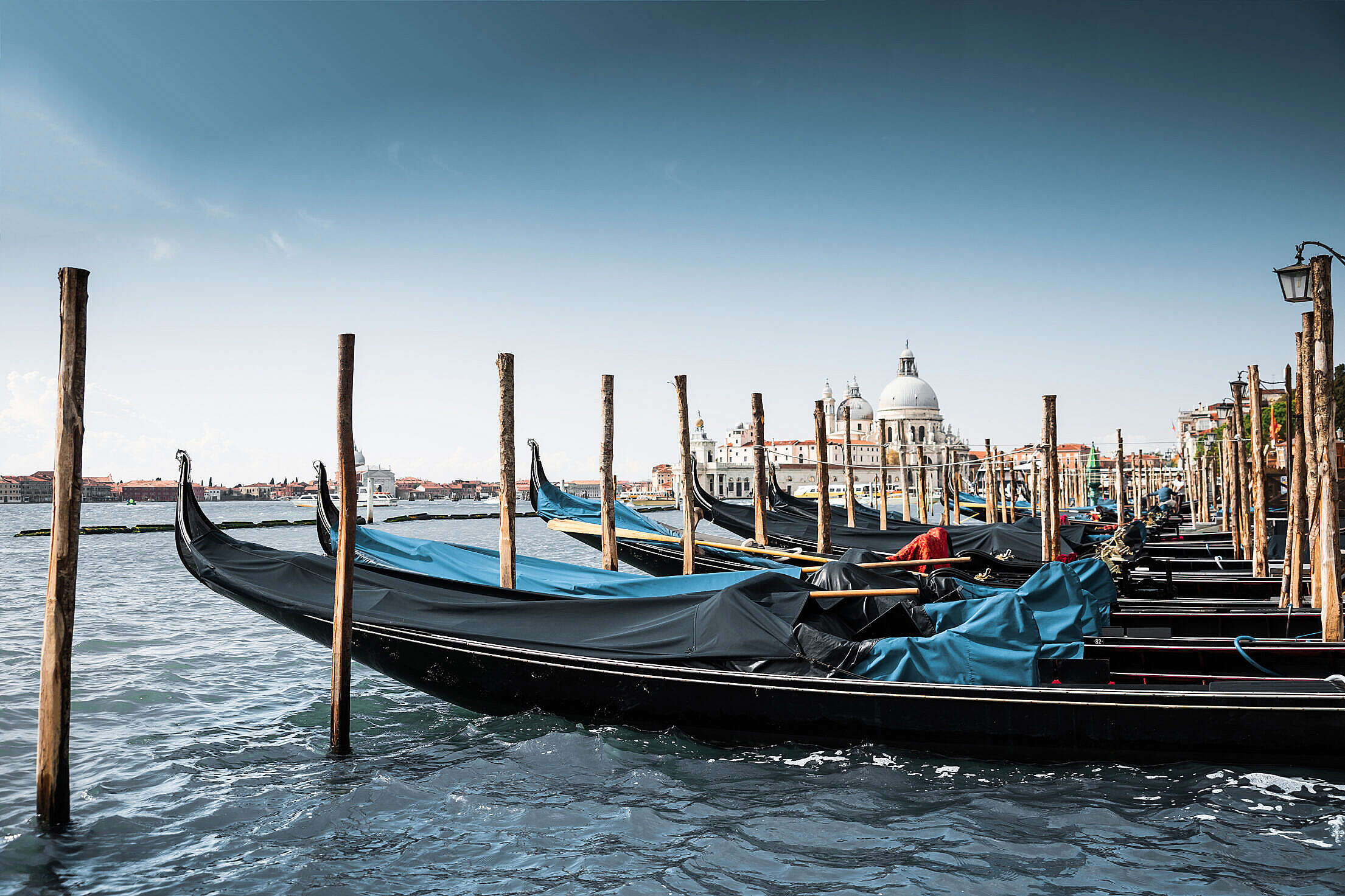 Gondola boats in Venice, Iconic scenery, Captivating image, Venetian charm, 2210x1480 HD Desktop