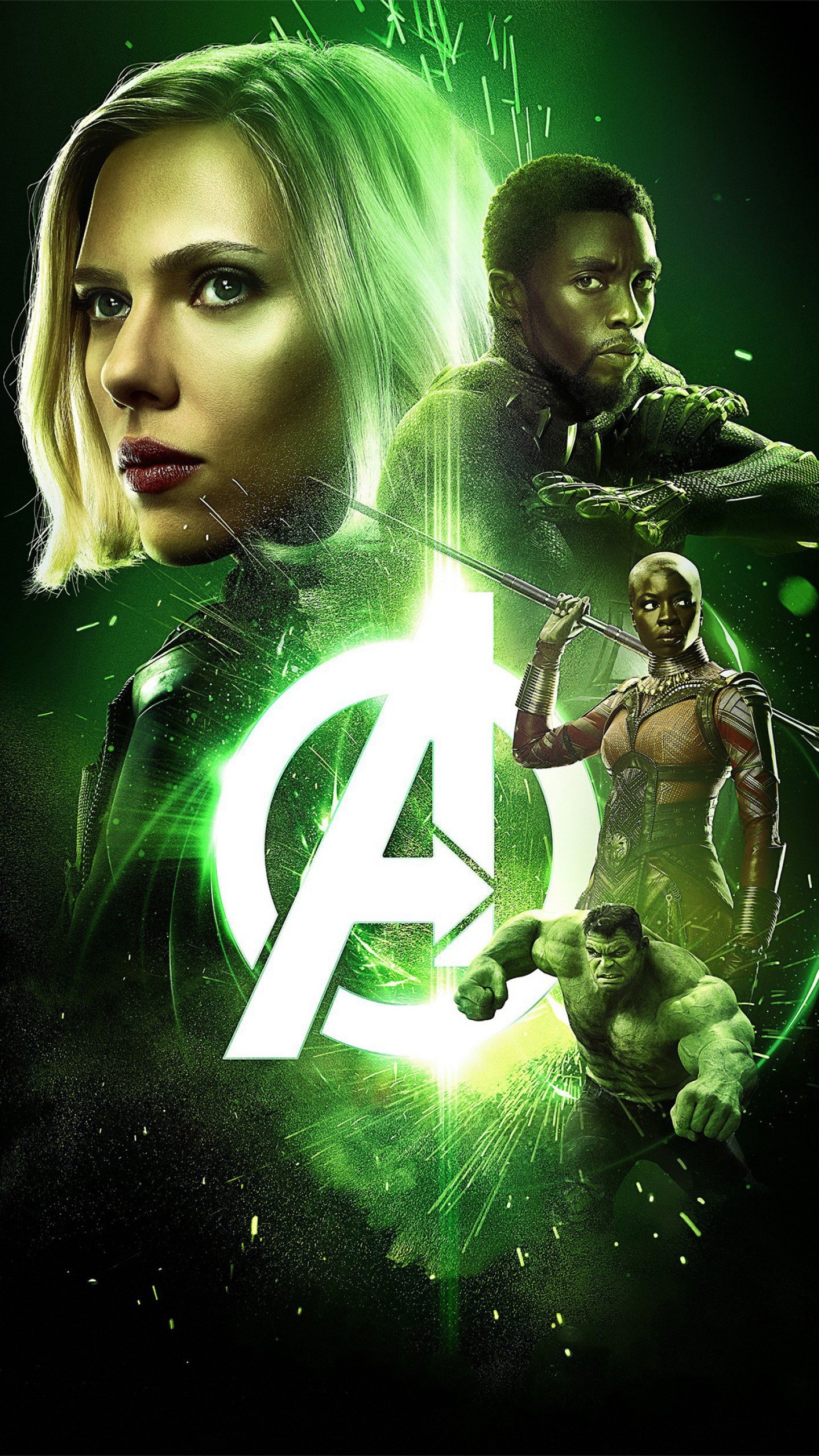 Avengers: Infinity War, Black Widow Wallpaper, 1440x2560 HD Phone