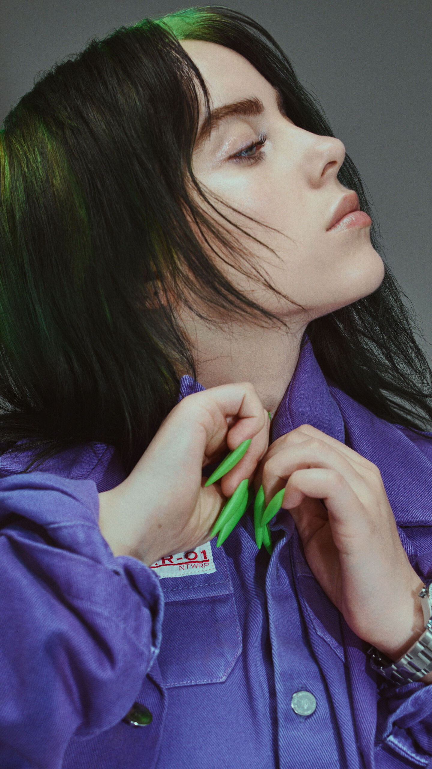 Billie Eilish, Music sensation, Creative expression, Captivating sound, 1440x2560 HD Phone