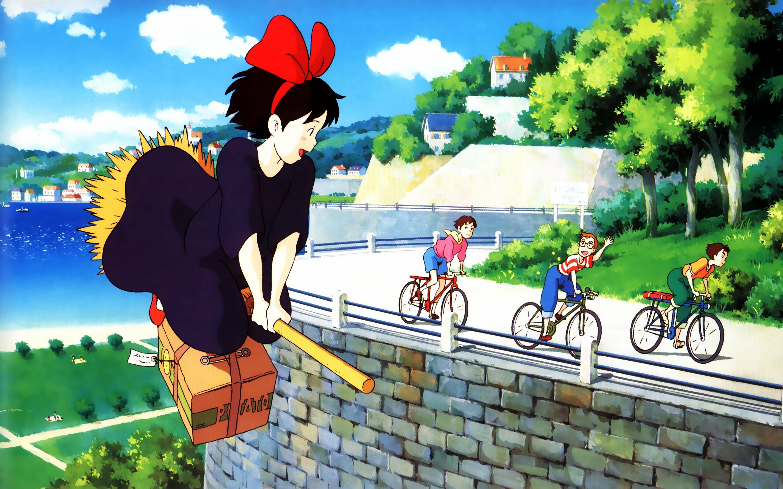 Kiki's Delivery Service, HD wallpapers, Charming landscapes, Wondrous adventures, 2560x1600 HD Desktop