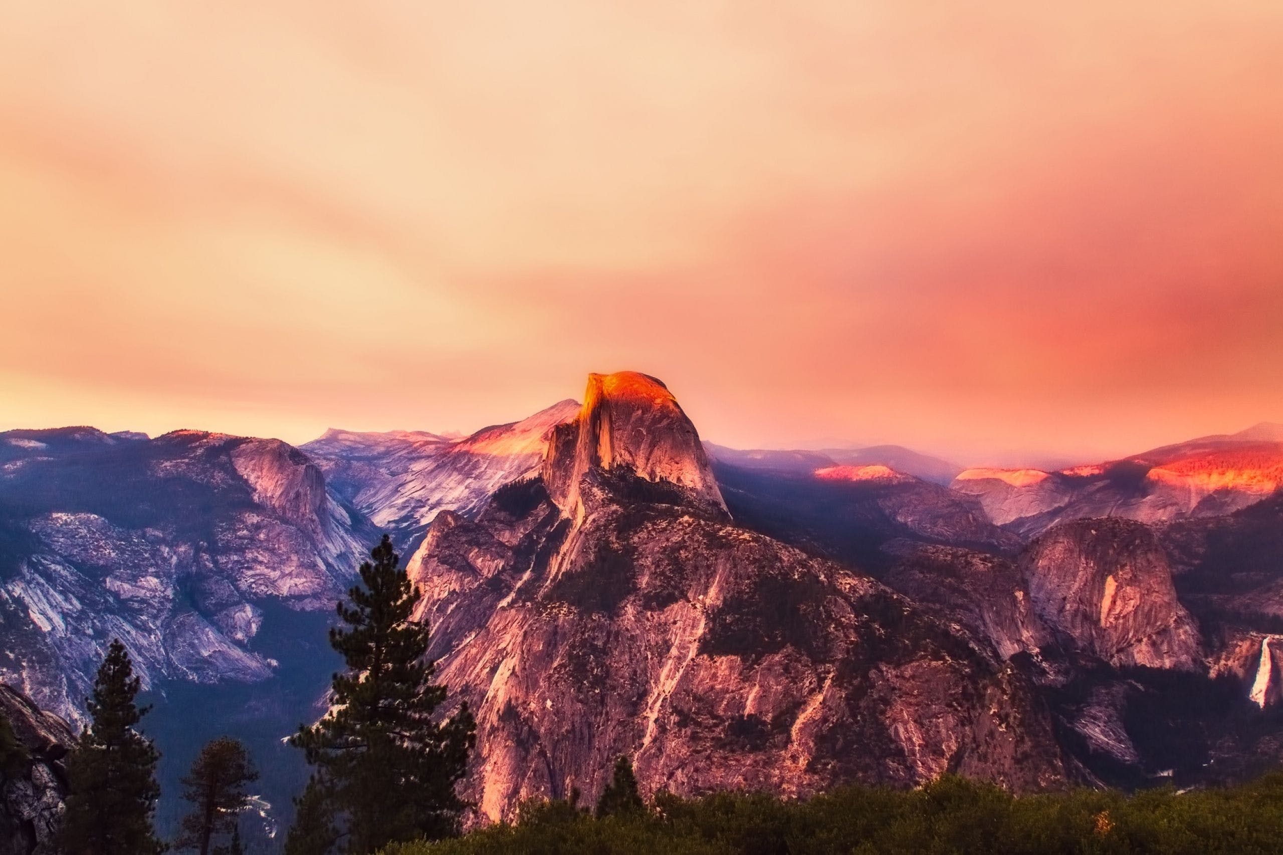 Aerial view, Yosemite National Park Wallpaper, 2560x1710 HD Desktop