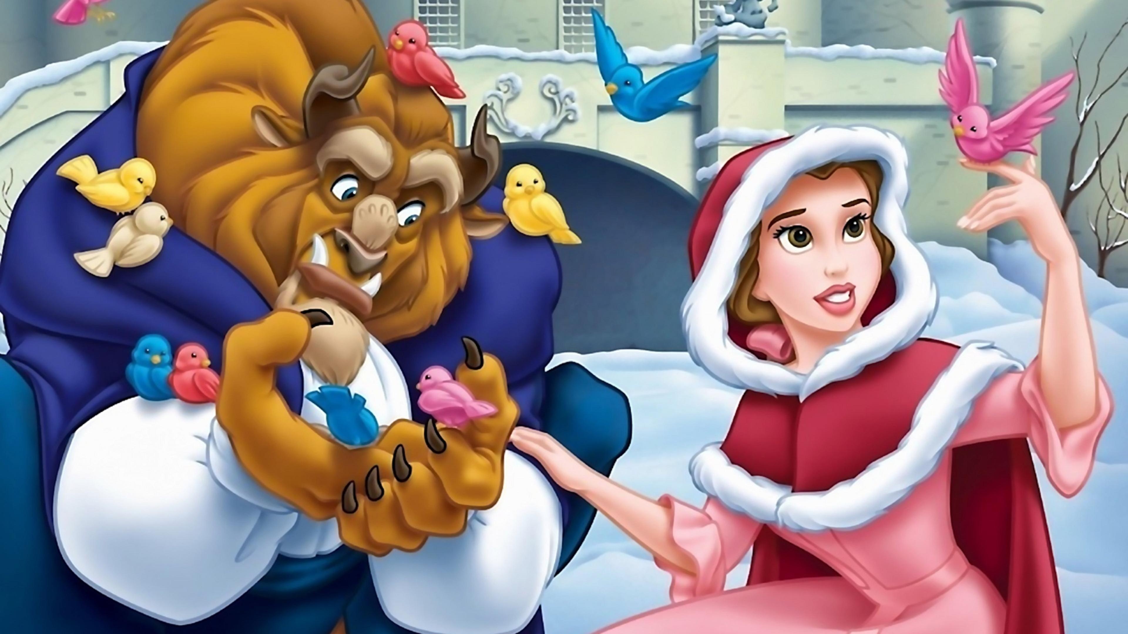 Beast, Belle (Disney) Wallpaper, 3840x2160 4K Desktop