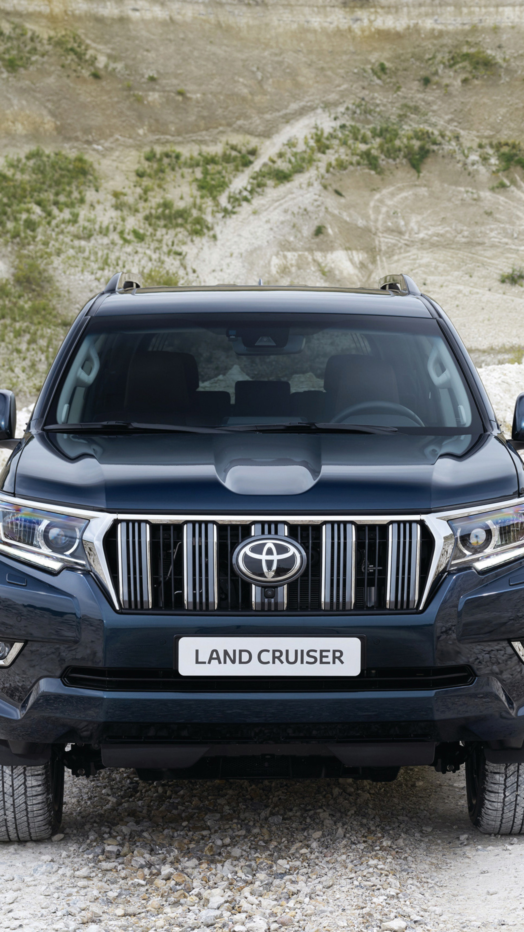 Prado 2017 Front View, Toyota Land Cruiser Wallpaper, 2160x3840 4K Phone