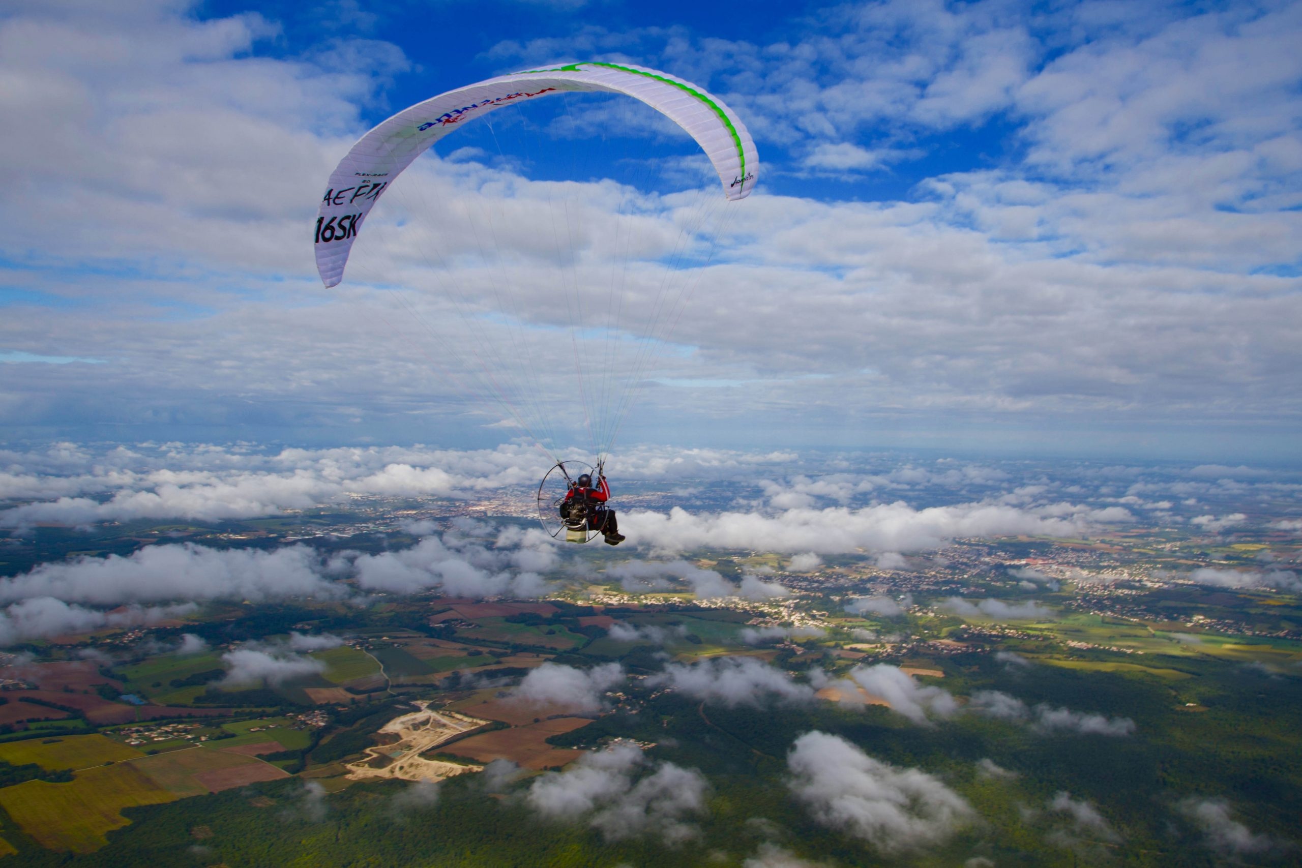 Paramotoring, Paramotor France, Adventure sport, 2560x1710 HD Desktop