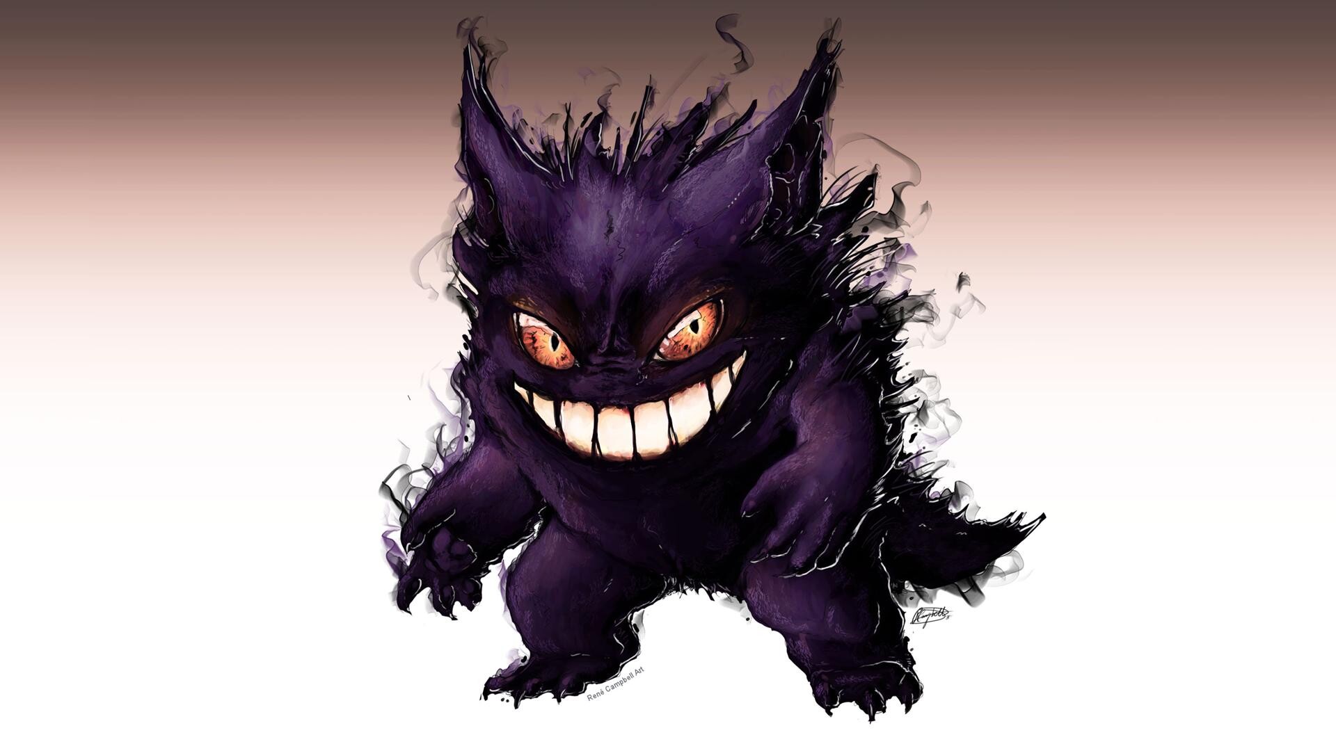 Awesome Gengar, Eye-catching wallpaper, Fan-favorite Pokmon, Dark and Ghost types, 1920x1080 Full HD Desktop