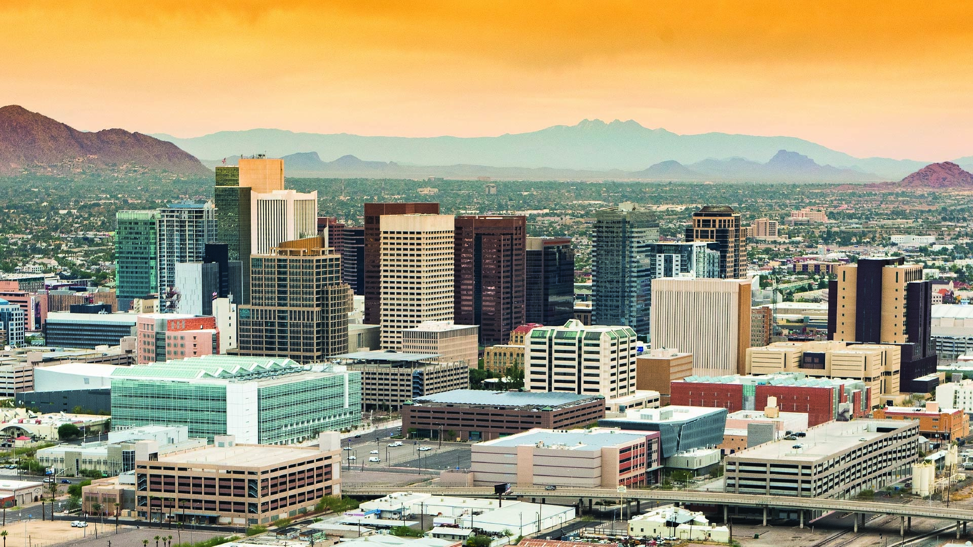 Phoenix Skyline, Addison Group, Arizona city, Urban metropolis, 1920x1080 Full HD Desktop