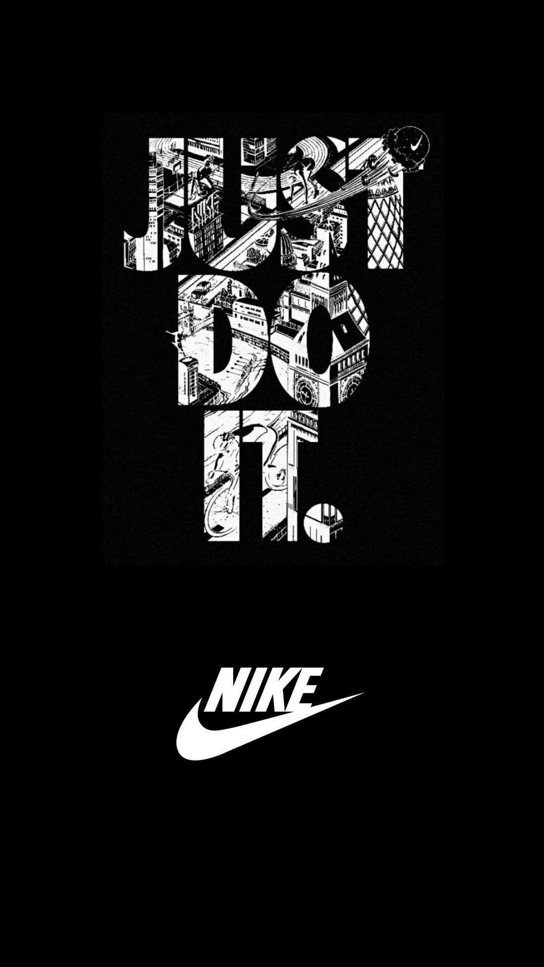 Nike, Bold black, Stylish design, High-definition, 1080x1920 Full HD Phone