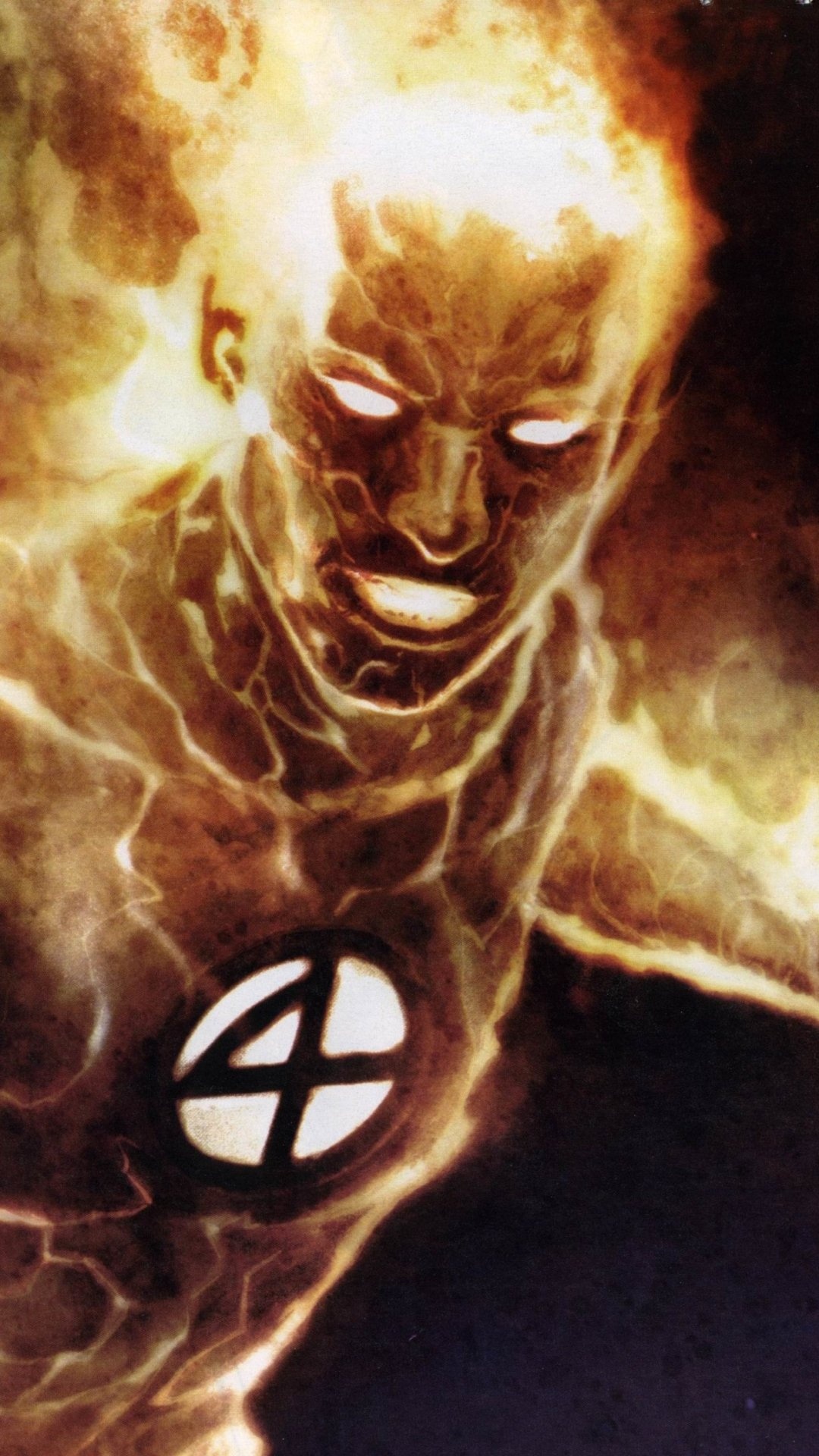 Johnny Storm, Comics, Fantastic Four, 1080x1920 Full HD Phone