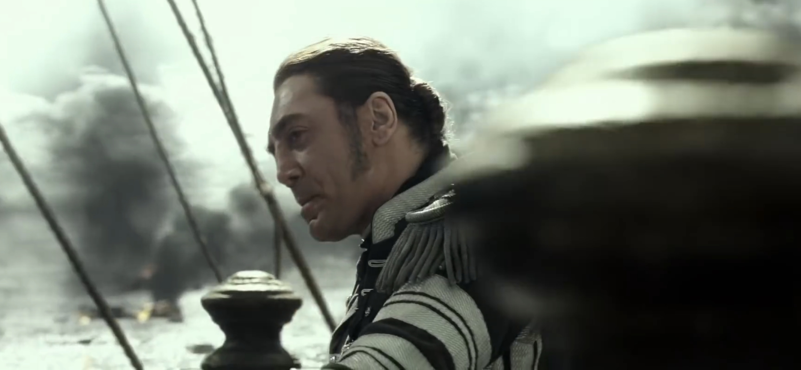 Javier Bardem, Captivating performance, Intense charisma, Pirate's curse, 2690x1250 Dual Screen Desktop