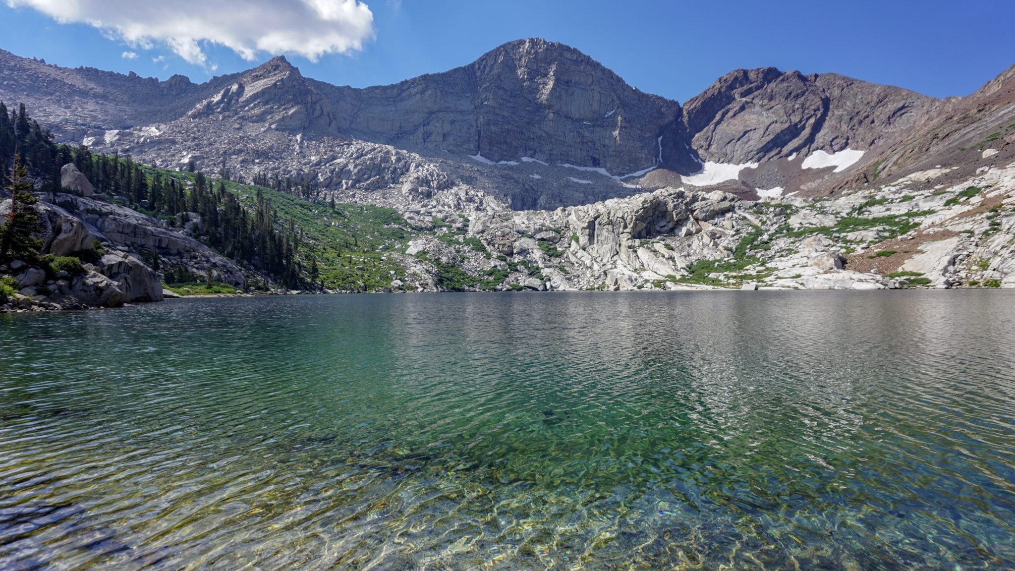 Lake Franklin, Modern hiker, Franklin Lake, Hiker, 2050x1160 HD Desktop