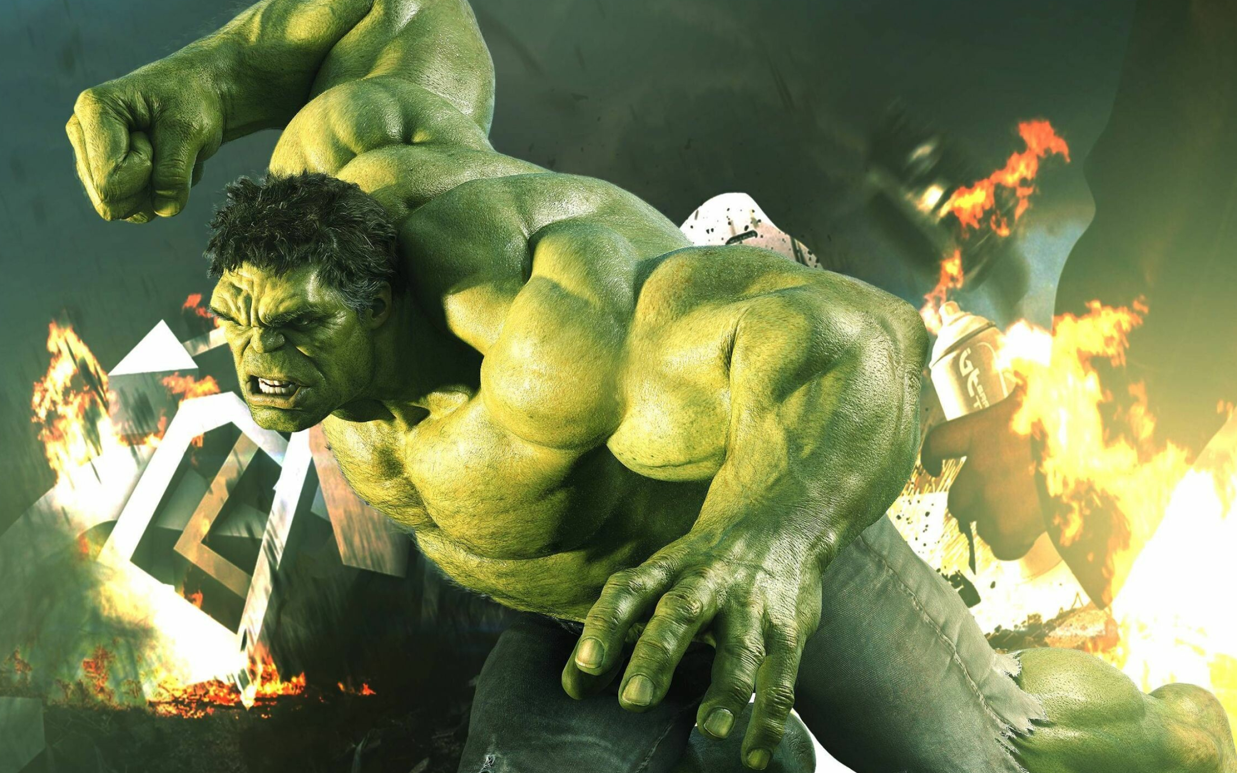 Hulk, Comics character, Avengers member, Incredible strength, 2500x1570 HD Desktop