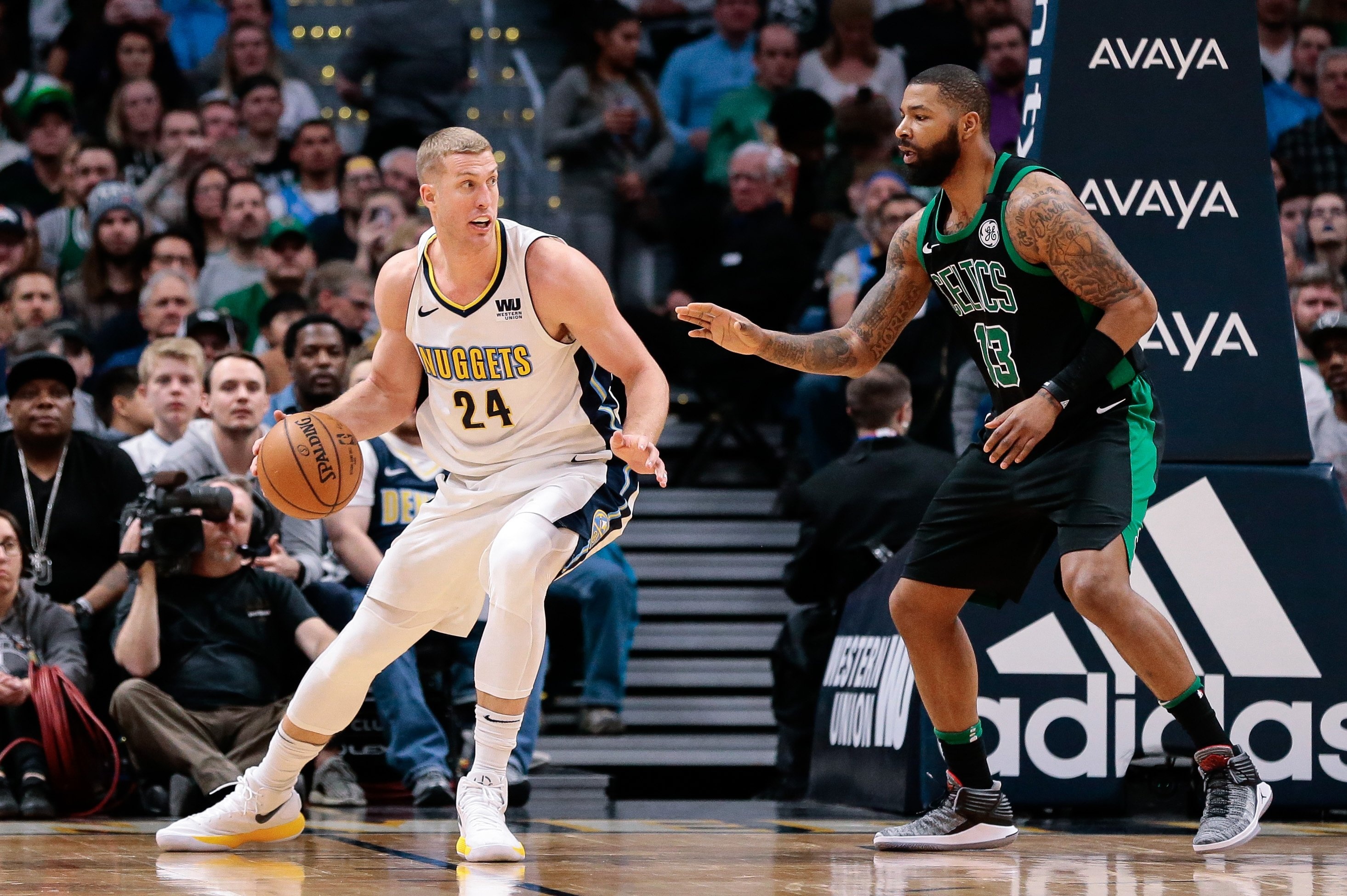 Celtics vs Nuggets, Mason Plumlee Wallpaper, 2940x1950 HD Desktop