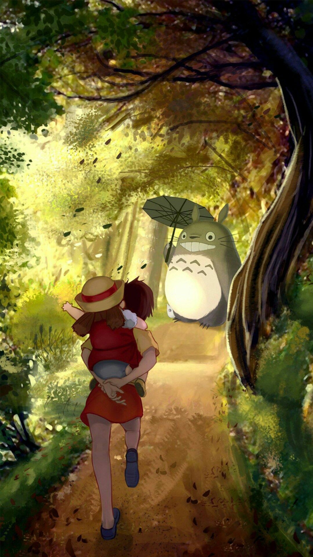 My Neighbor Totoro, Miyazaki's art, Mobile wallpapers, Captivating animations, 1080x1920 Full HD Phone