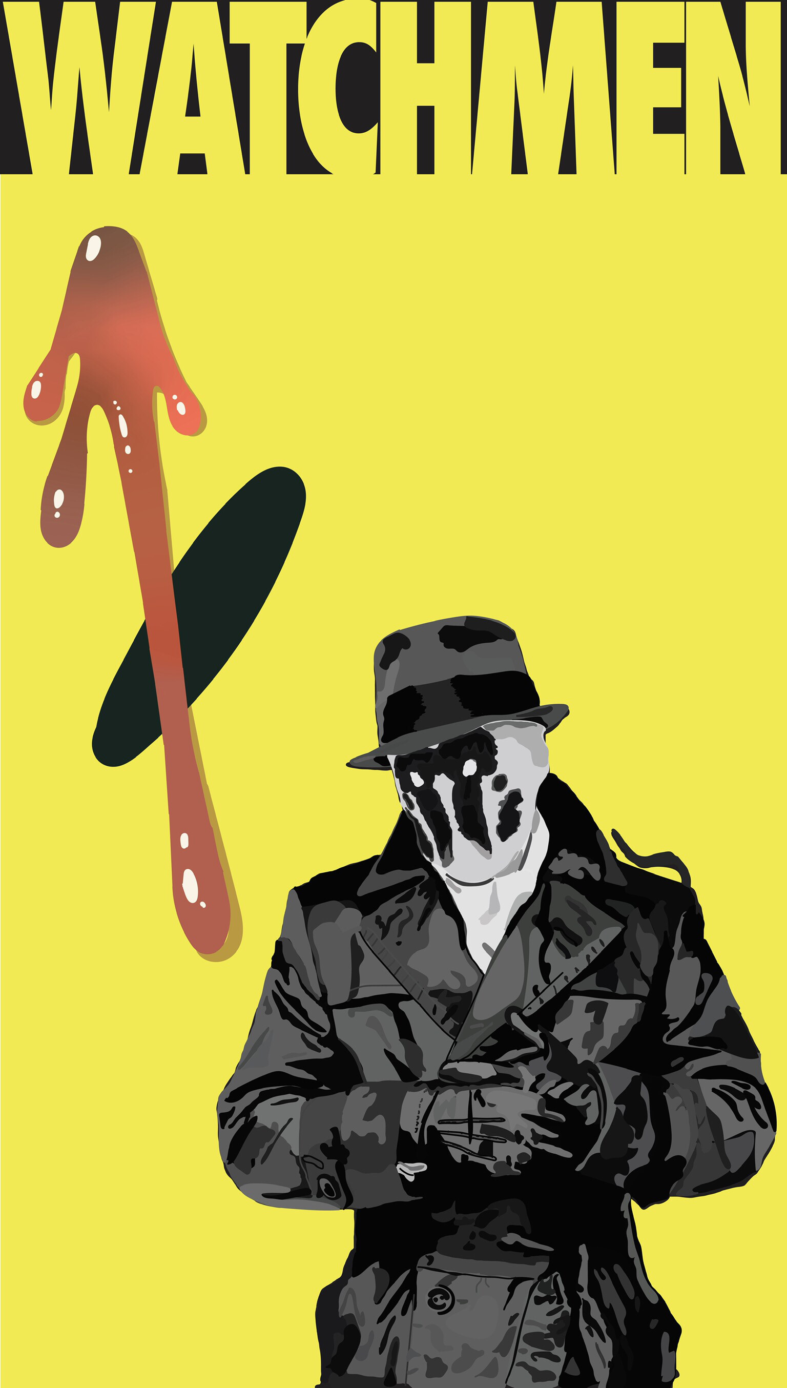 Mobile wallpaper, Rorschach art, Rorschach fan community, Fan creation, 1540x2710 HD Phone