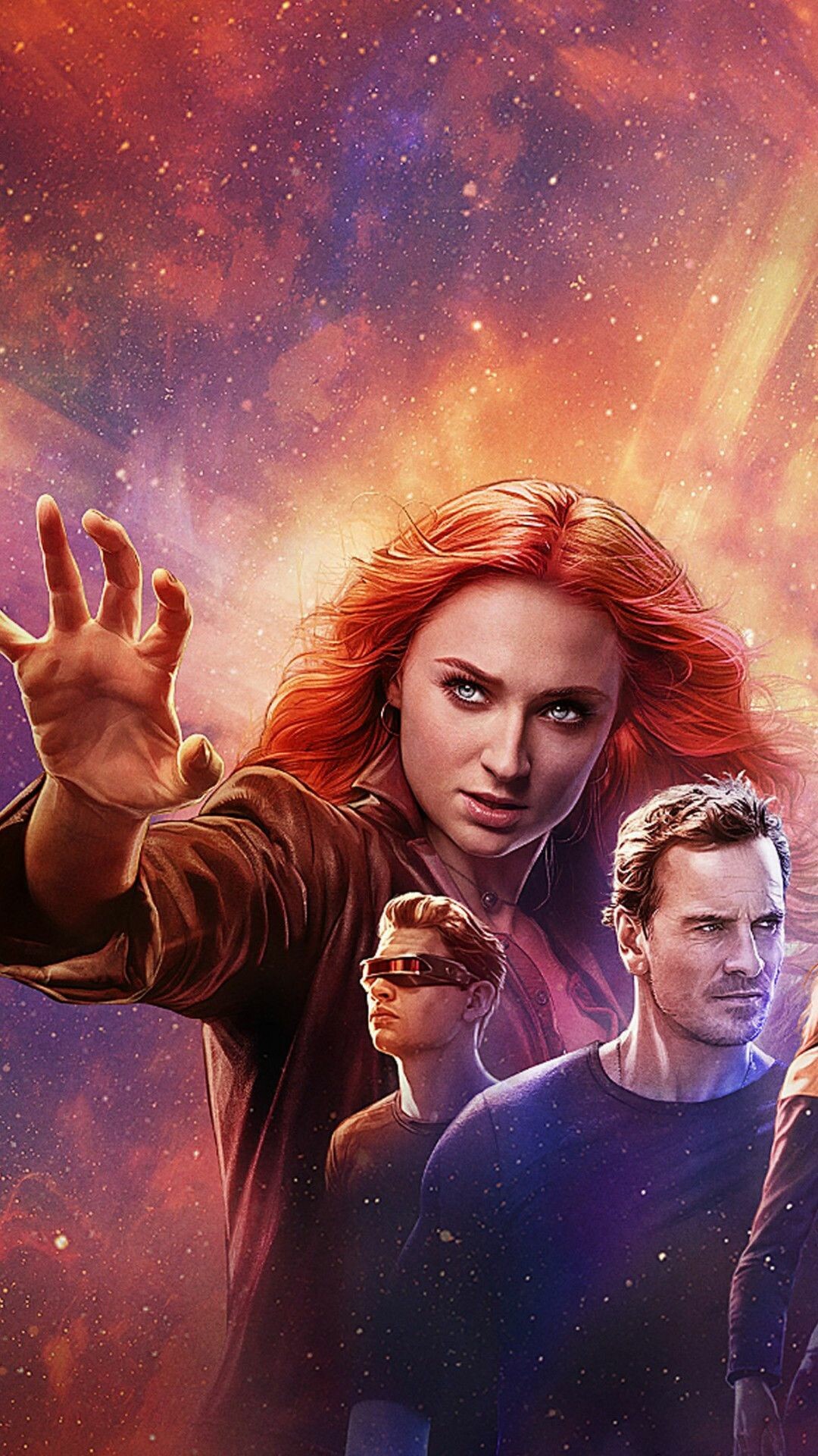 X-Men Dark Phoenix, 2019 Poster, Stunning 4K, Fiery transformation, 1080x1920 Full HD Phone