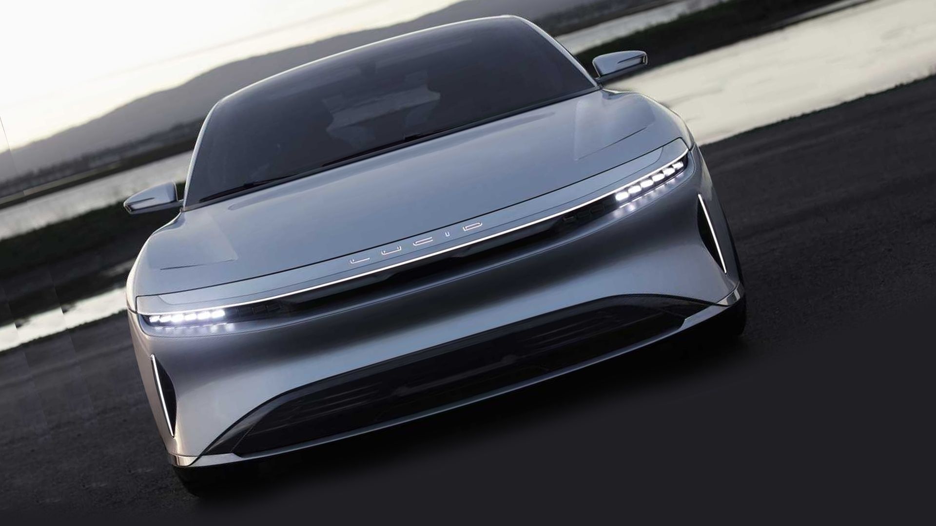 Lucid Motors, Tesla Model S, Electric car, Luxury vehicle, 1920x1080 Full HD Desktop