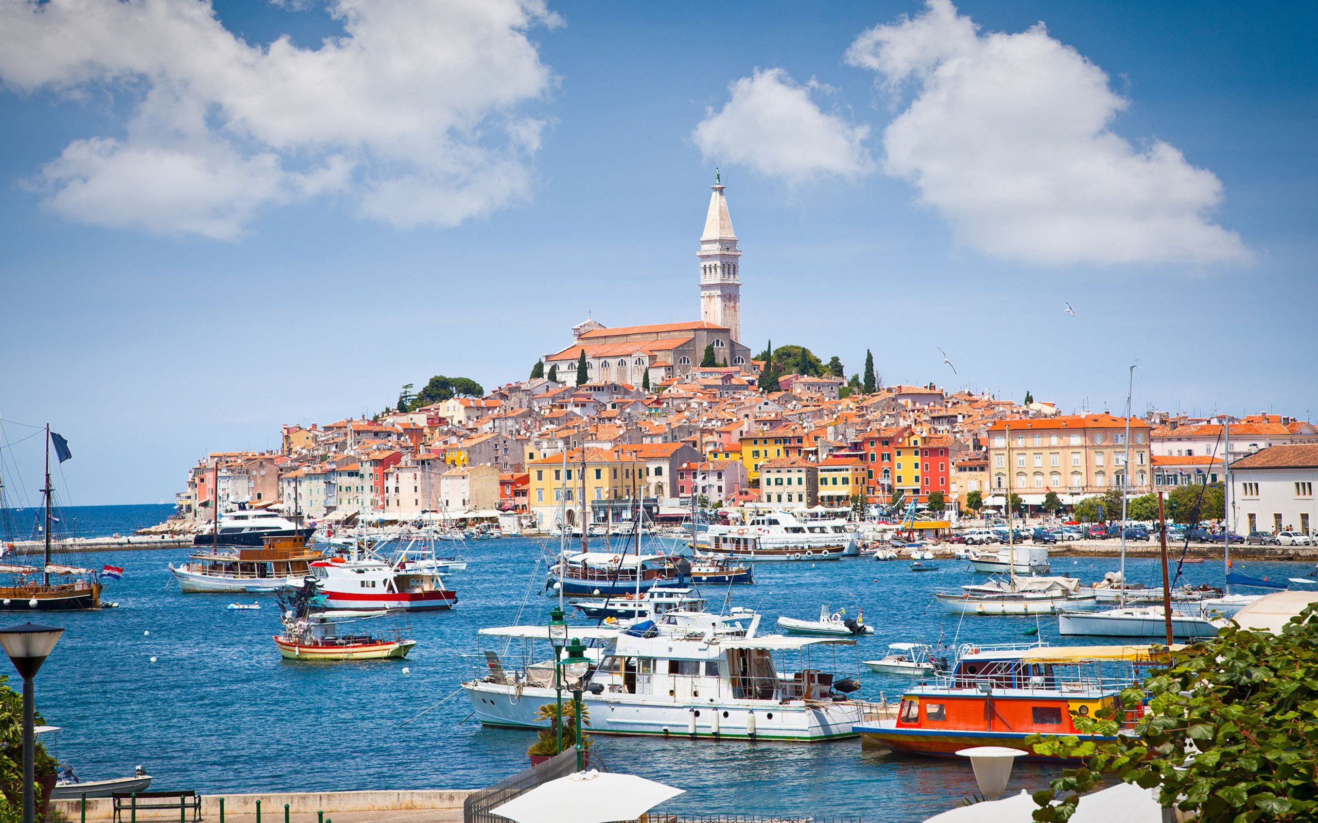 Cityscape, Travels, Rovinj, Church of St Euphemia, 2560x1600 HD Desktop