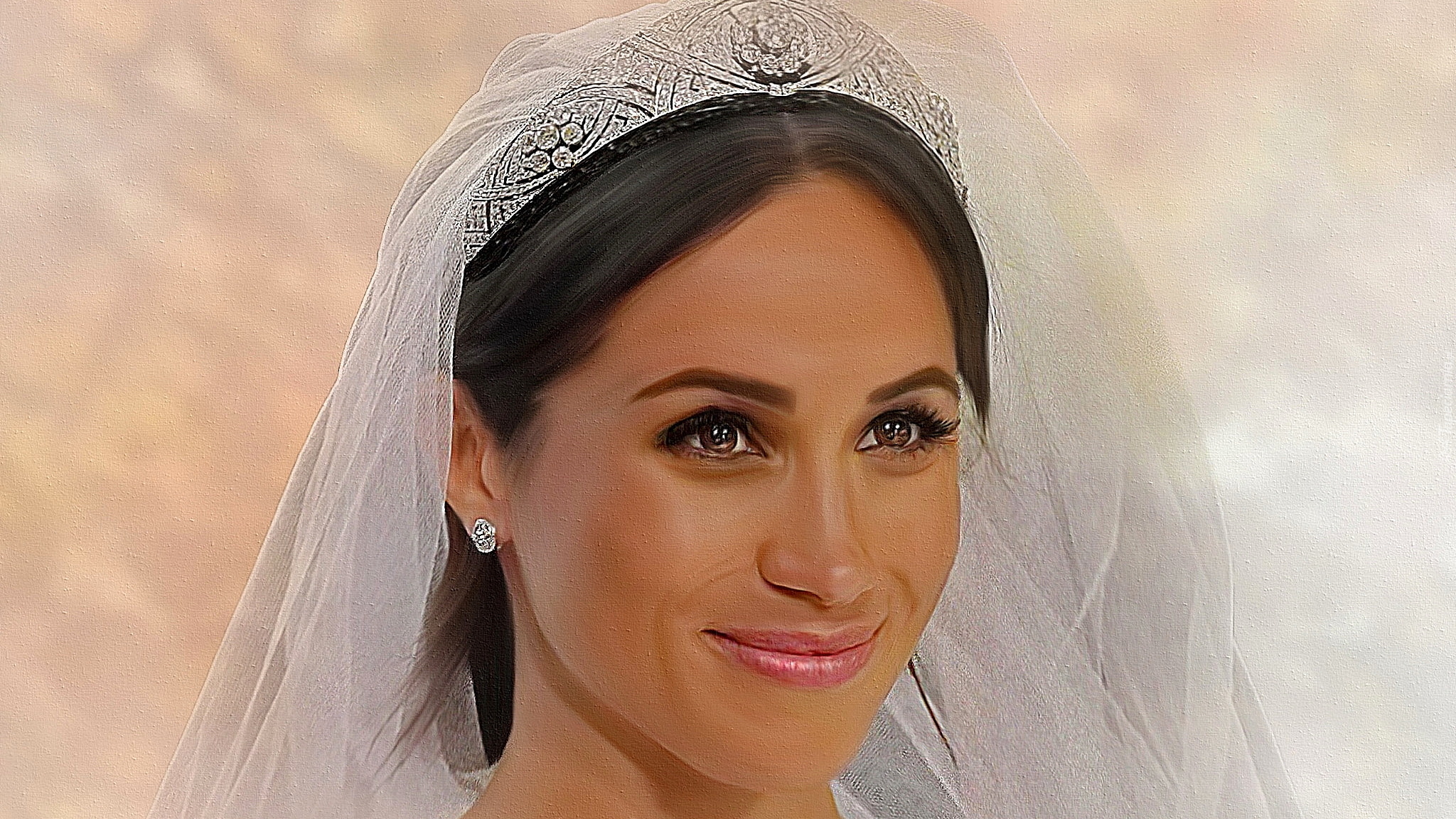 Painting, Meghan Markle Wallpaper, 2050x1160 HD Desktop