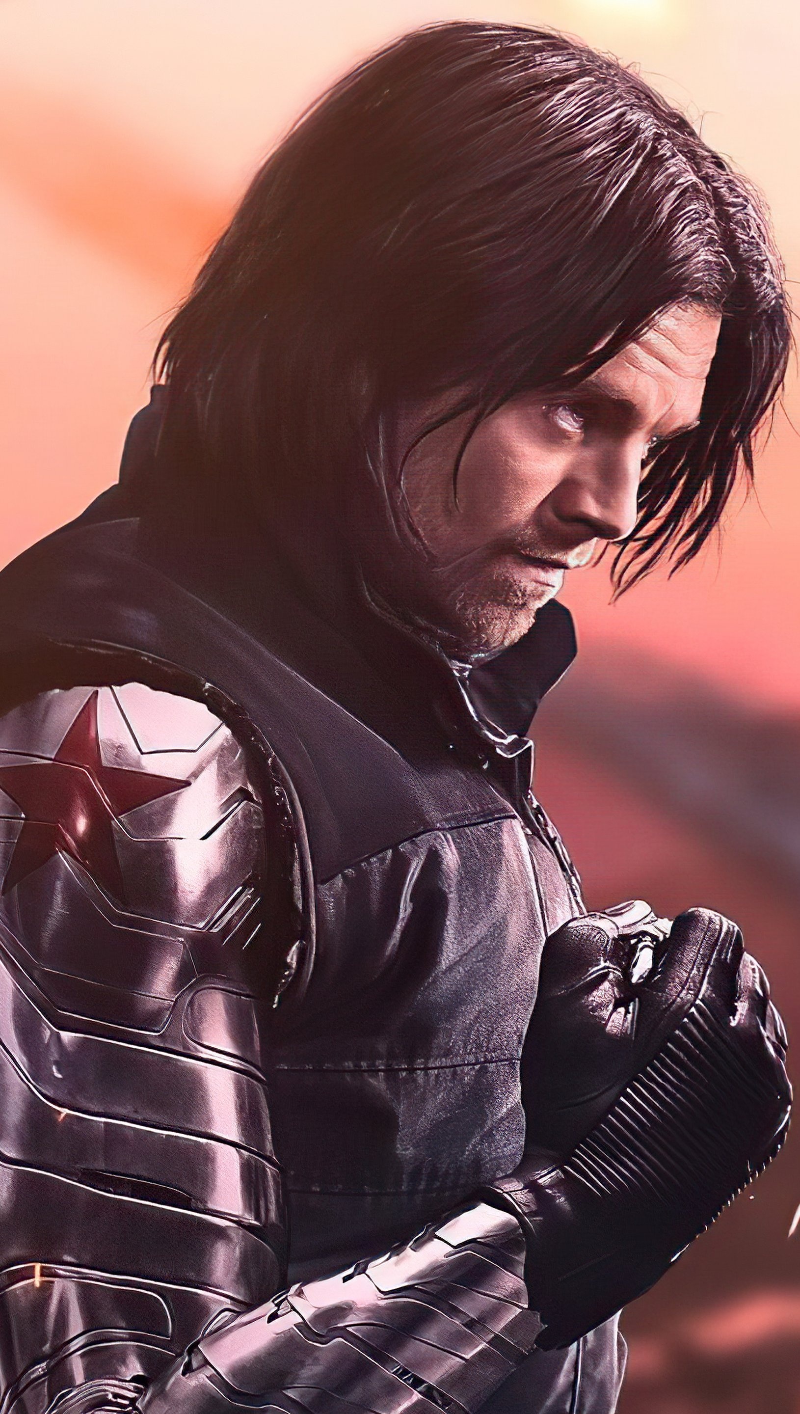 Sebastian Stan, Winter Soldier hero, High-definition wallpaper, Ultra HD visuals, 1630x2880 HD Phone