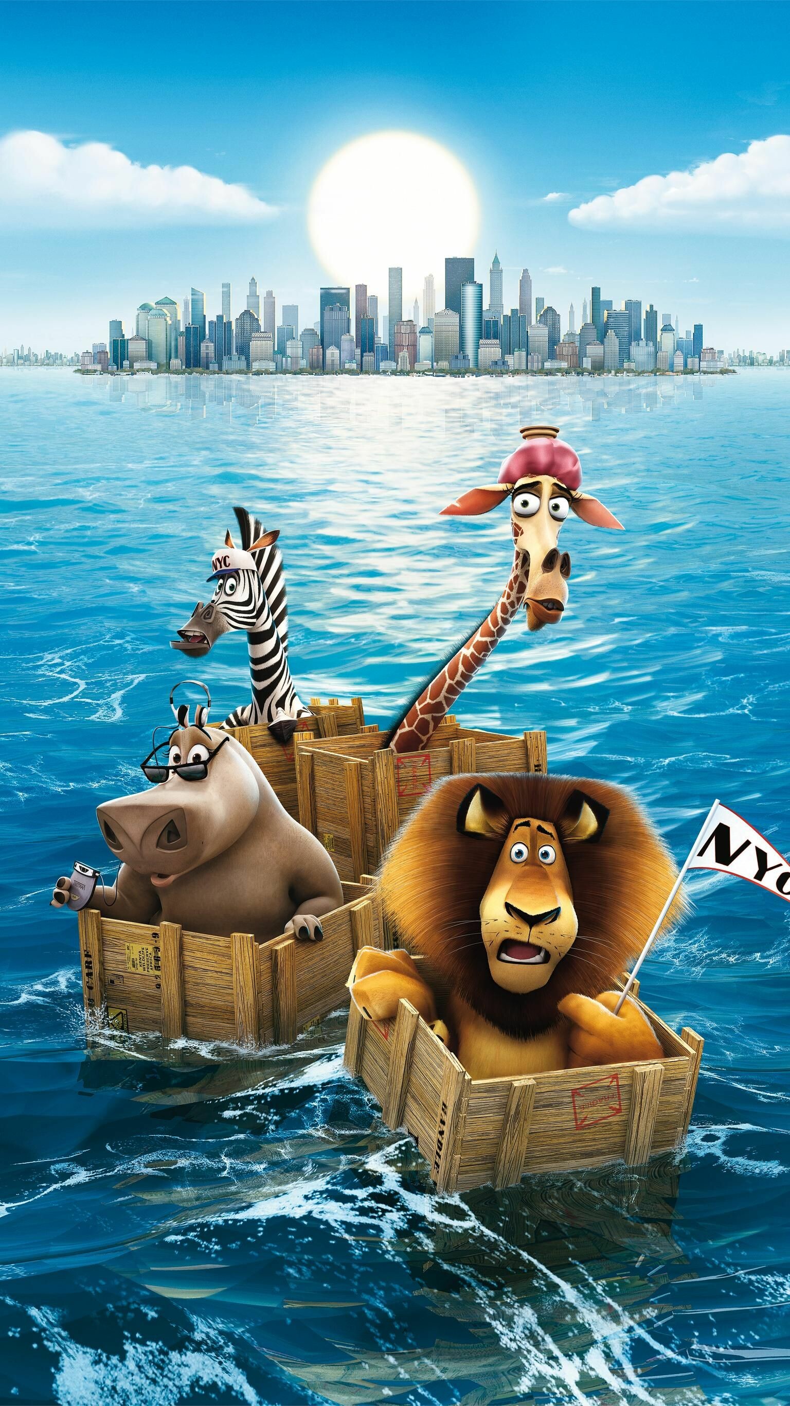 Madagascar movie characters, Animated adventure, Disney magic, DreamWorks Animation, 1540x2740 HD Phone