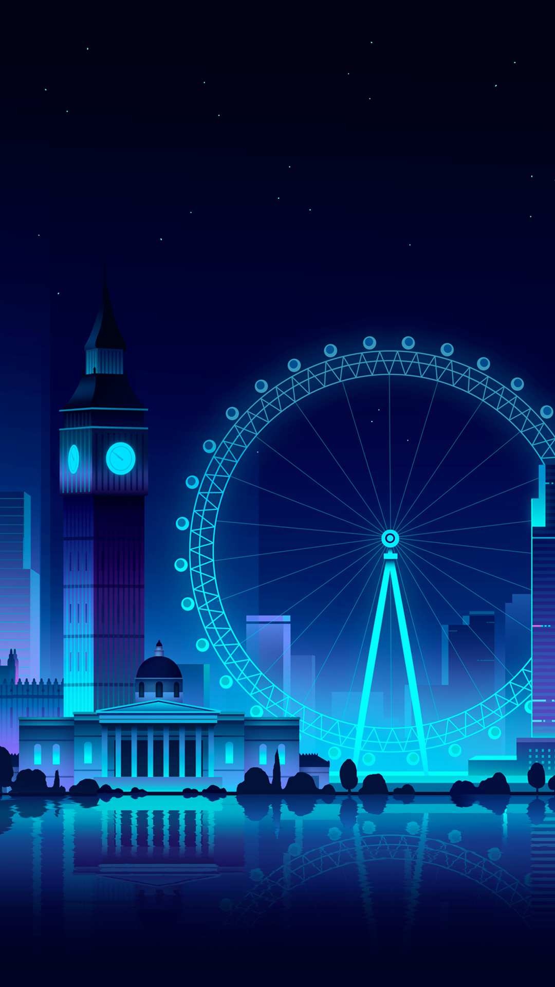 London Eye, Ferris wheel, iPhone wallpapers, 1080x1920 Full HD Phone