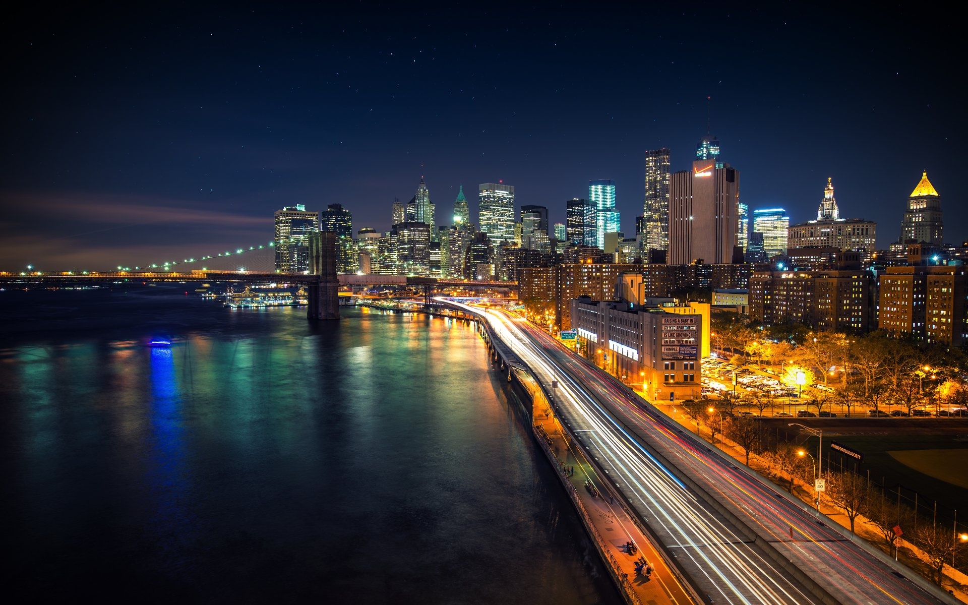 Manhattan skyline, Urban jungle, Iconic landmarks, City that never sleeps, 1920x1200 HD Desktop