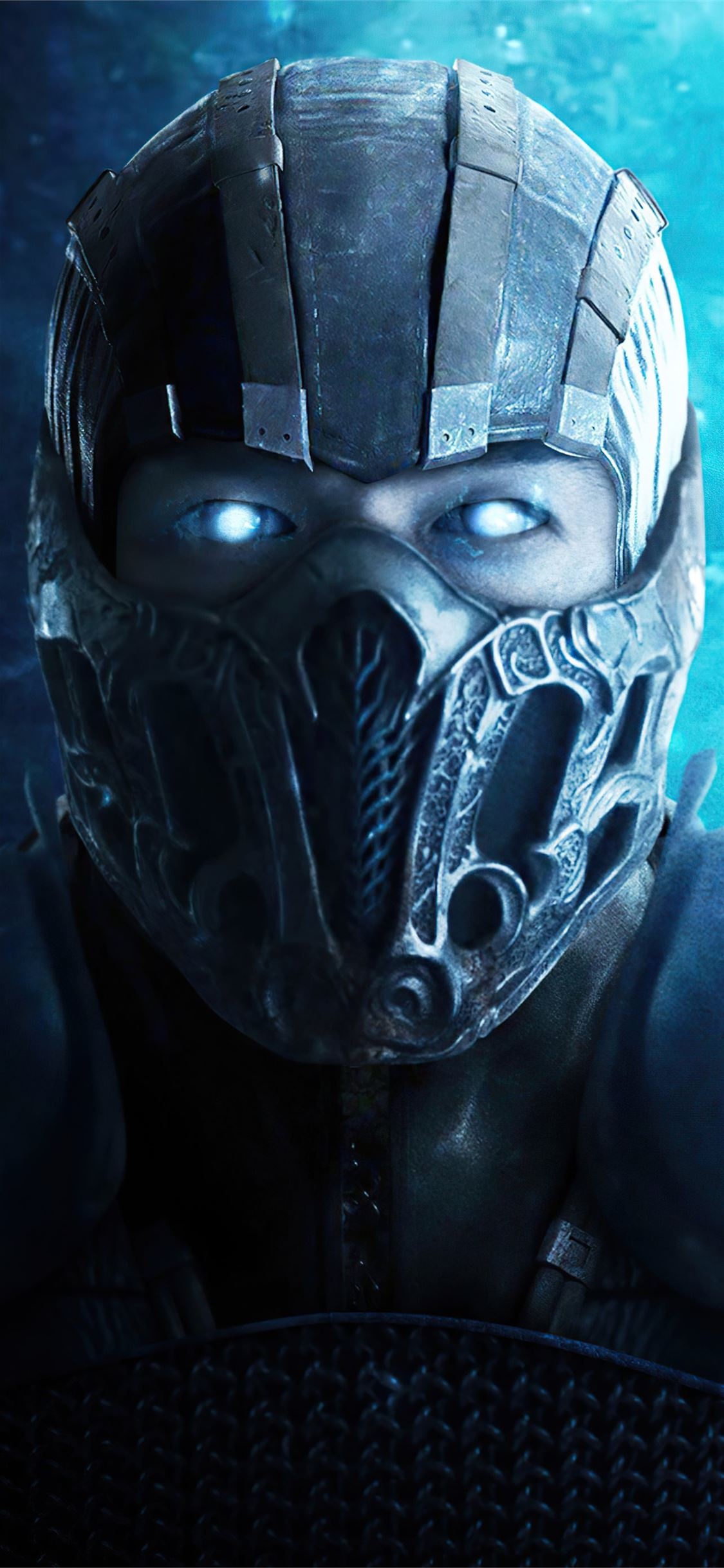 Sub-Zero, Mortal Kombat art, 4k iPhone 11, Free download, 1130x2440 HD Phone