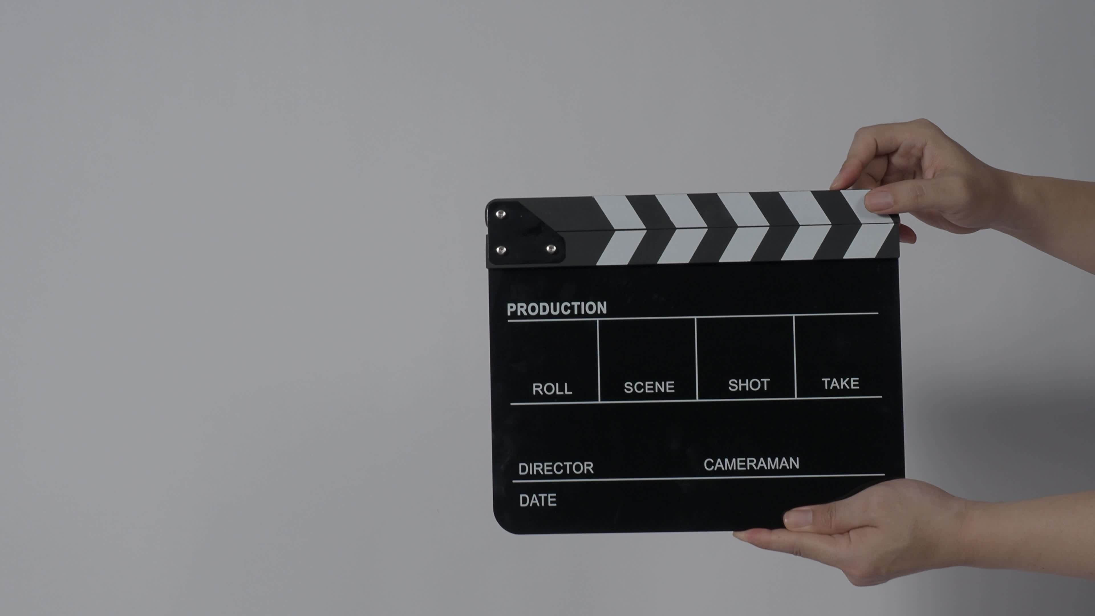 Clapperboard close up, Film making, Isolated background, Hand, 3840x2160 4K Desktop