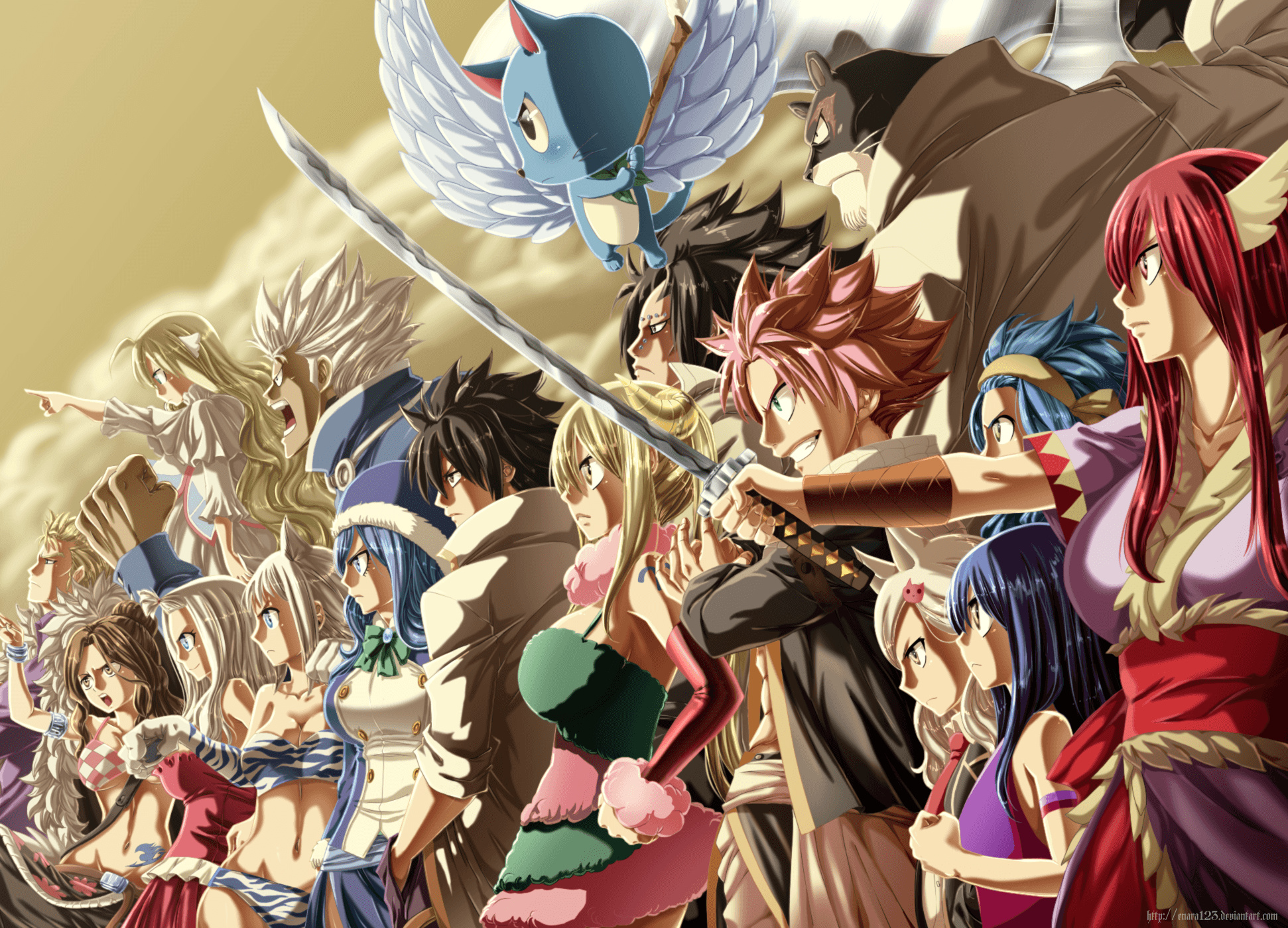 Fairy Tail characters, Anime wallpaper, Chibi art, Fairy Tail, 1950x1400 HD Desktop