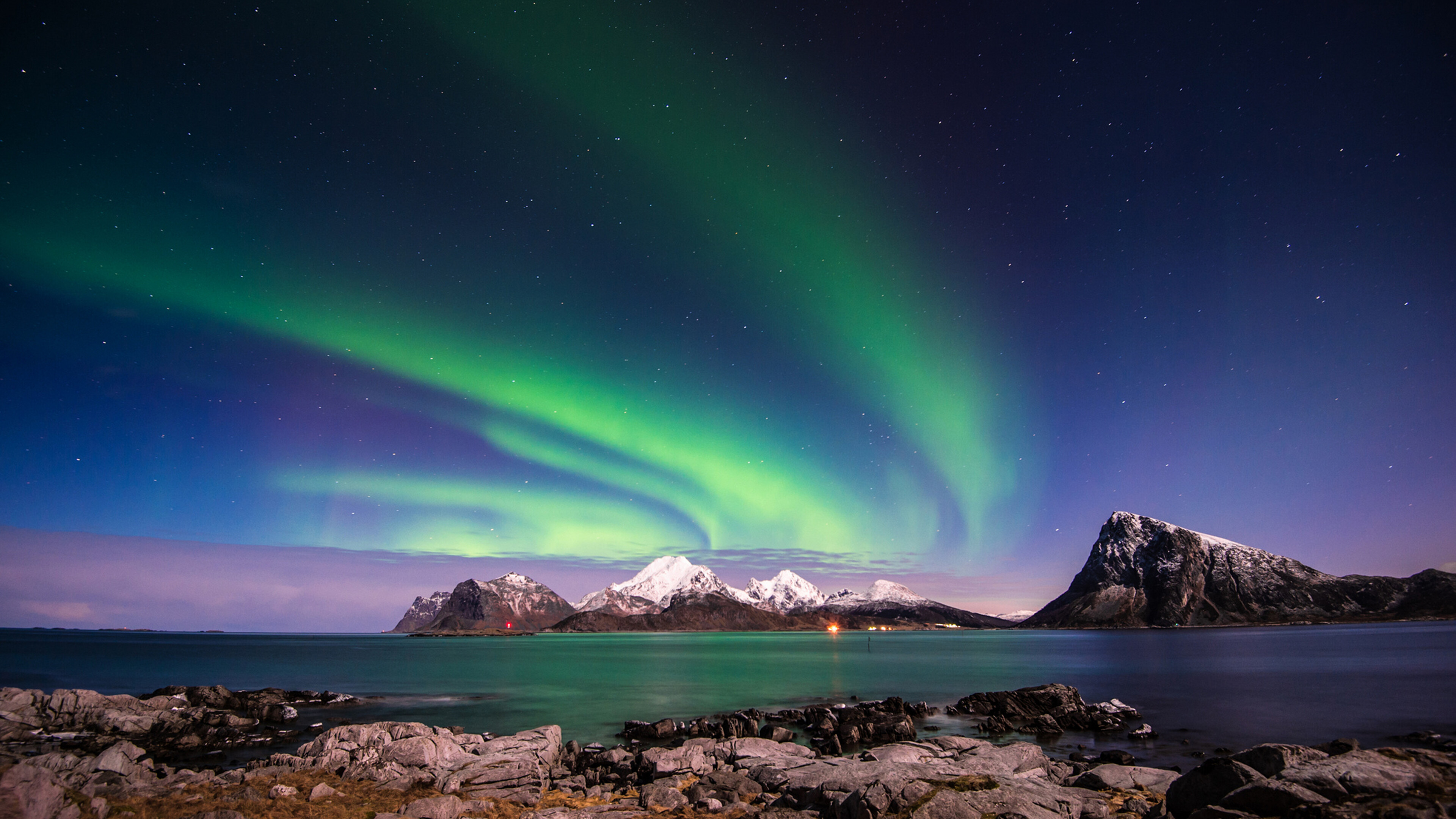 Aurora Borealis wallpaper, Breathtaking light display, 3840x2160 4K Desktop