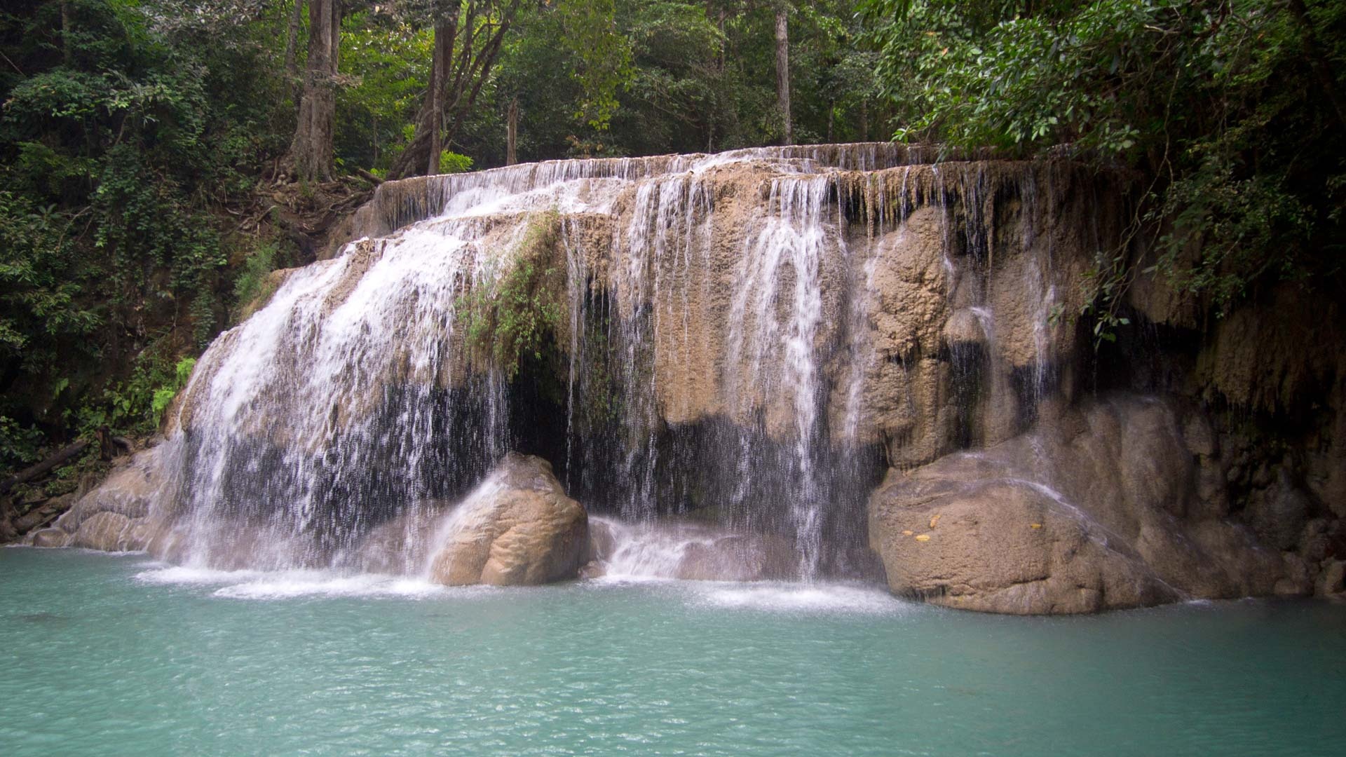 Erawan National Park, Thai rainforest gem, Pristine nature, Day in paradise, 1920x1080 Full HD Desktop