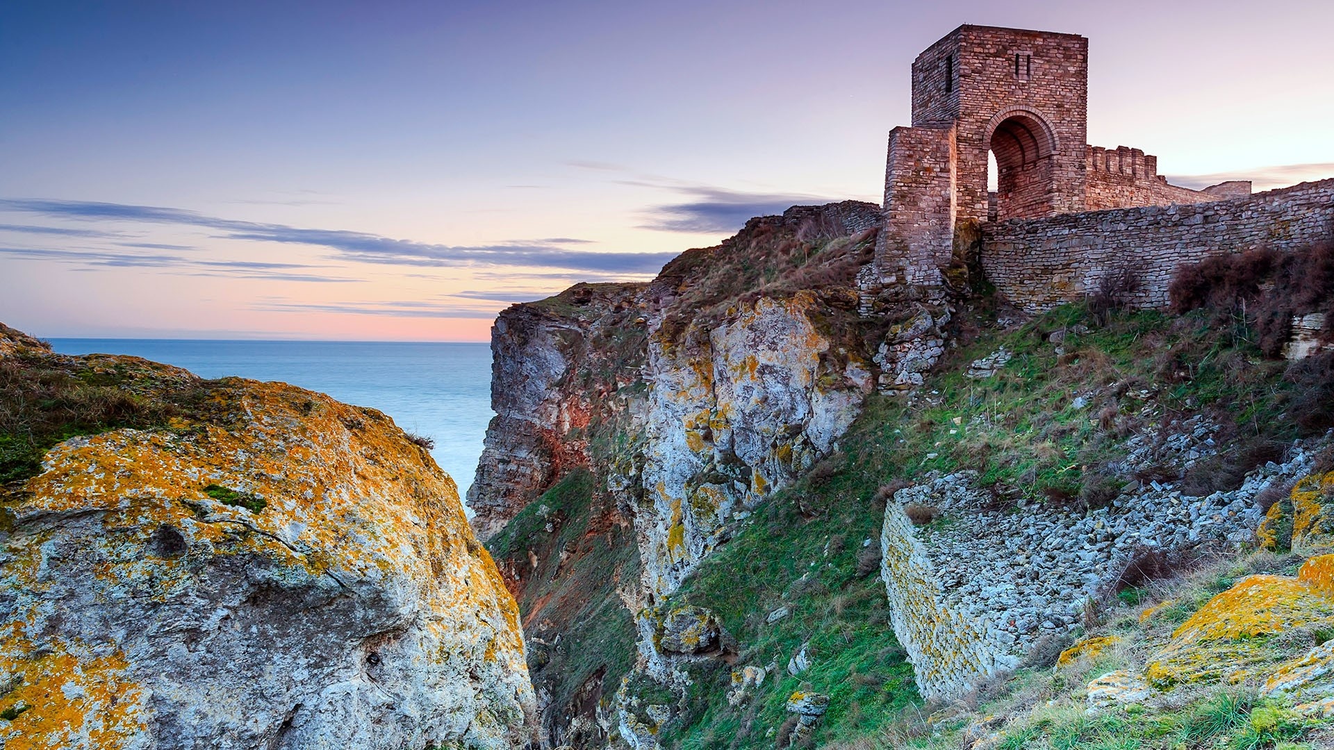 Historic fortress, Kaliakra Cape, Bulgarian landmark, Windows spotlight, 1920x1080 Full HD Desktop