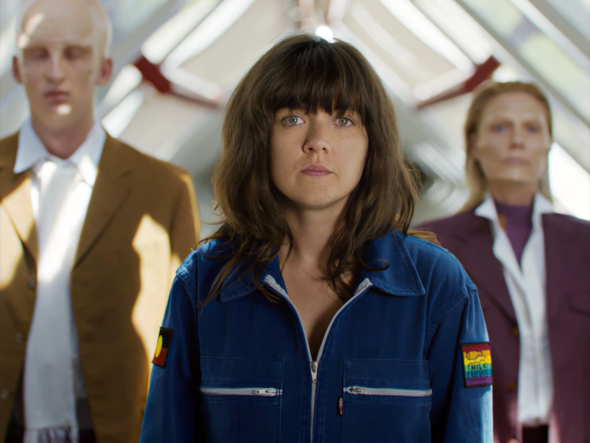 Courtney Barnett music video, Celestial journey, Floating through space, Timeless visuals, 1920x1440 HD Desktop