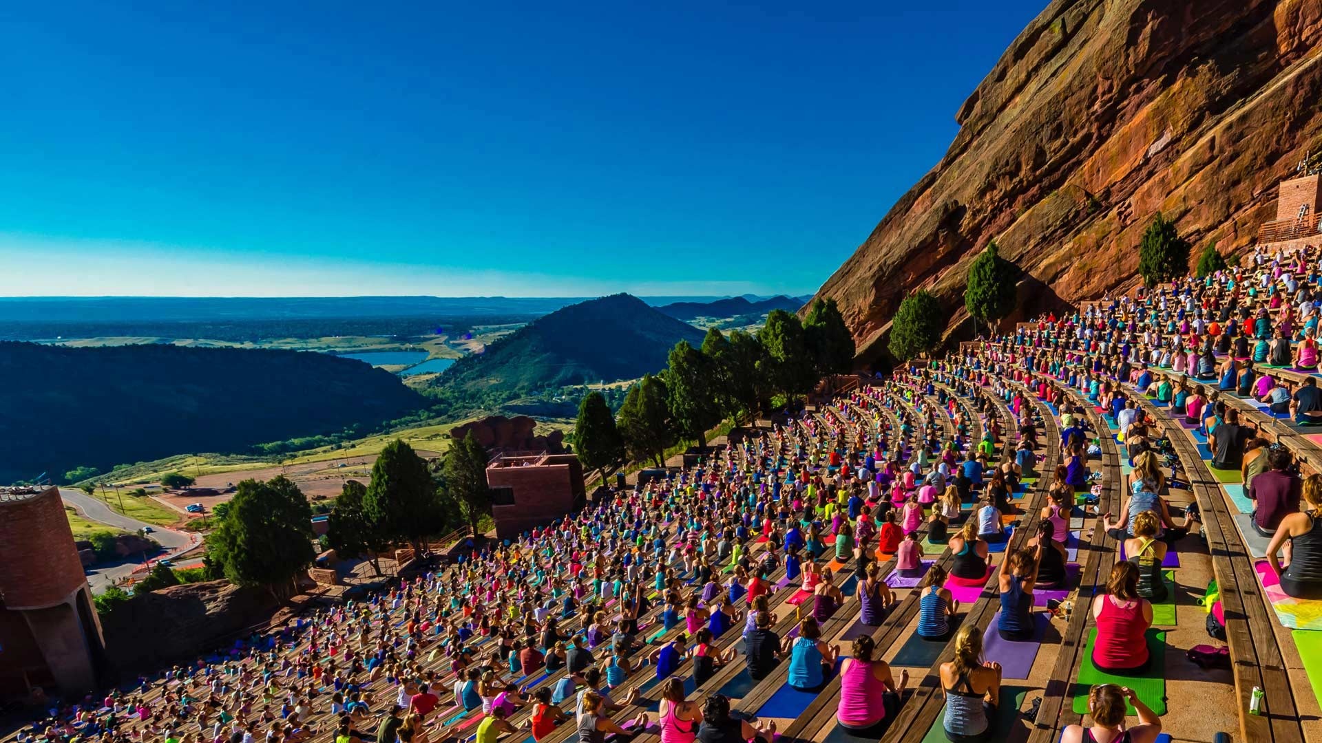 Yoga, Red Rocks Amphitheatre Wallpaper, 1920x1080 Full HD Desktop