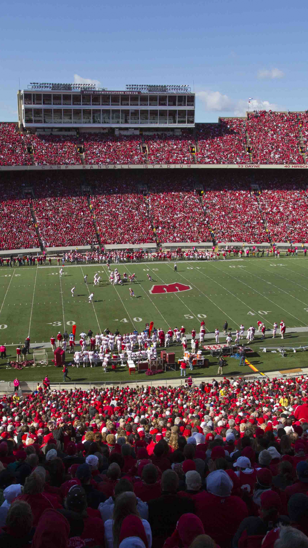 Camp Randall Stadium, Wisconsin Badgers football, Football wallpaper, Wisconsin 4786x3013, 1080x1920 Full HD Phone