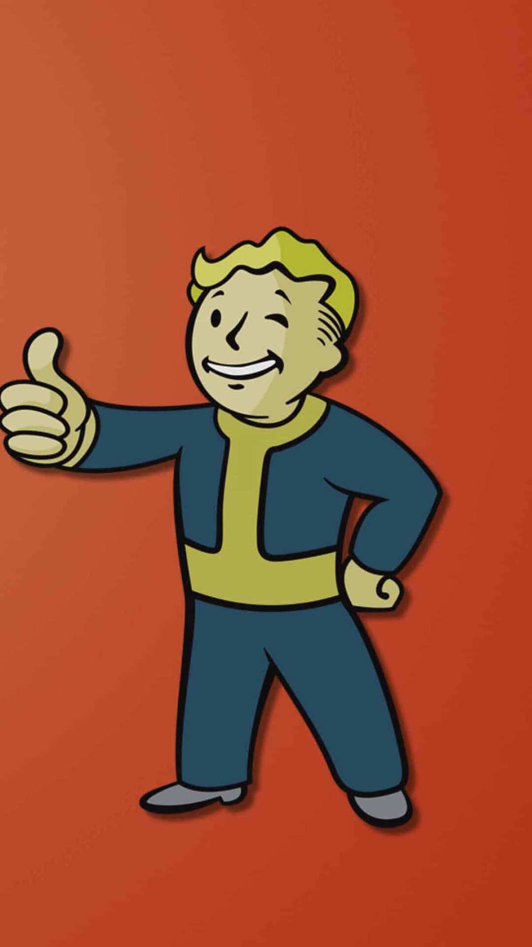 Fallout Vault Boy Red, UHD 4k wallpaper, Gaming, Fallout, 1080x1920 Full HD Phone