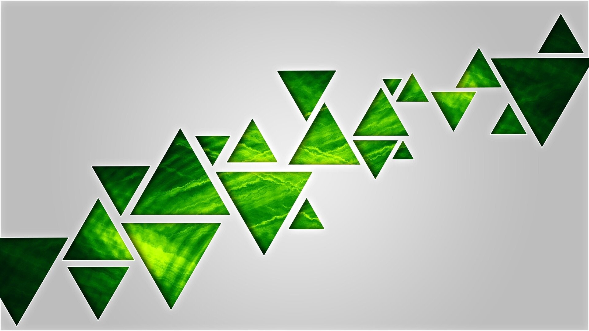 Texture, Abstract, Green, Triangle, 1920x1080 Full HD Desktop