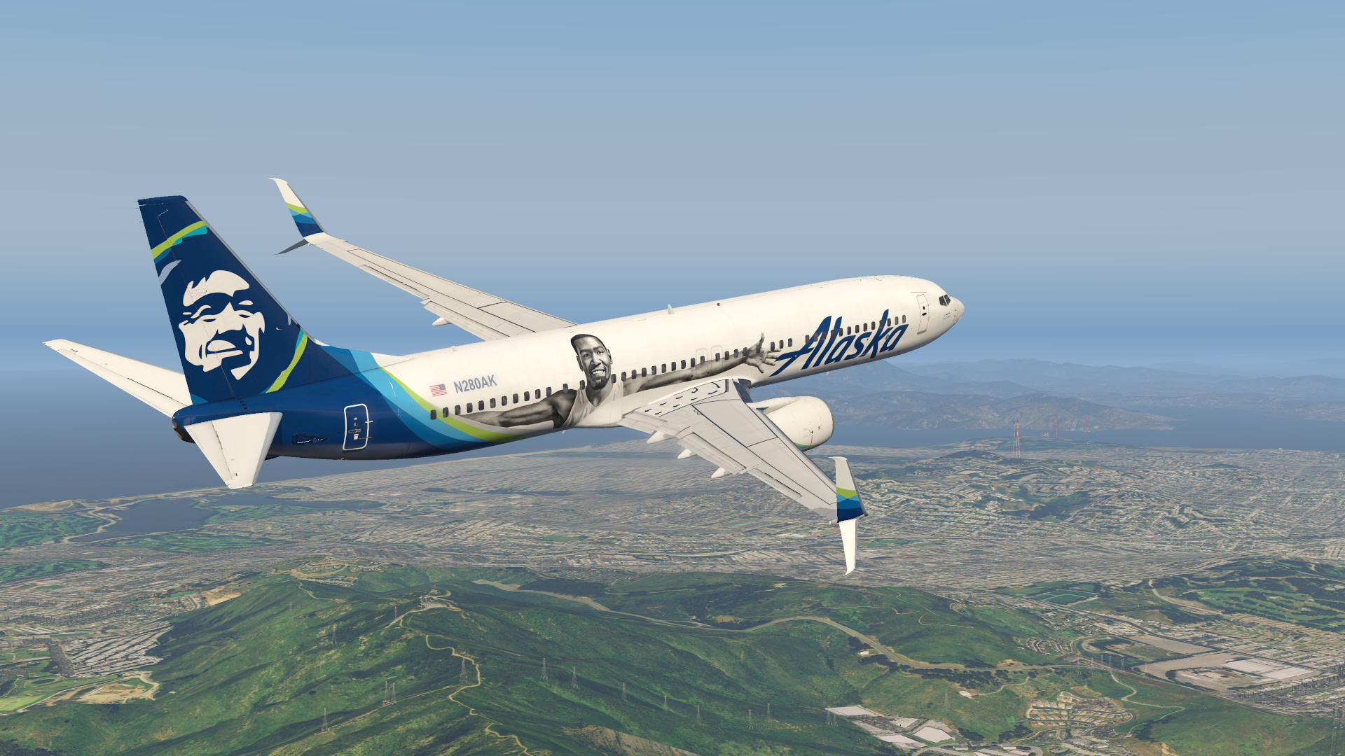 Alaska Airlines, Livery pack, 737-900 ultimate, Aircraft skins, 1920x1080 Full HD Desktop