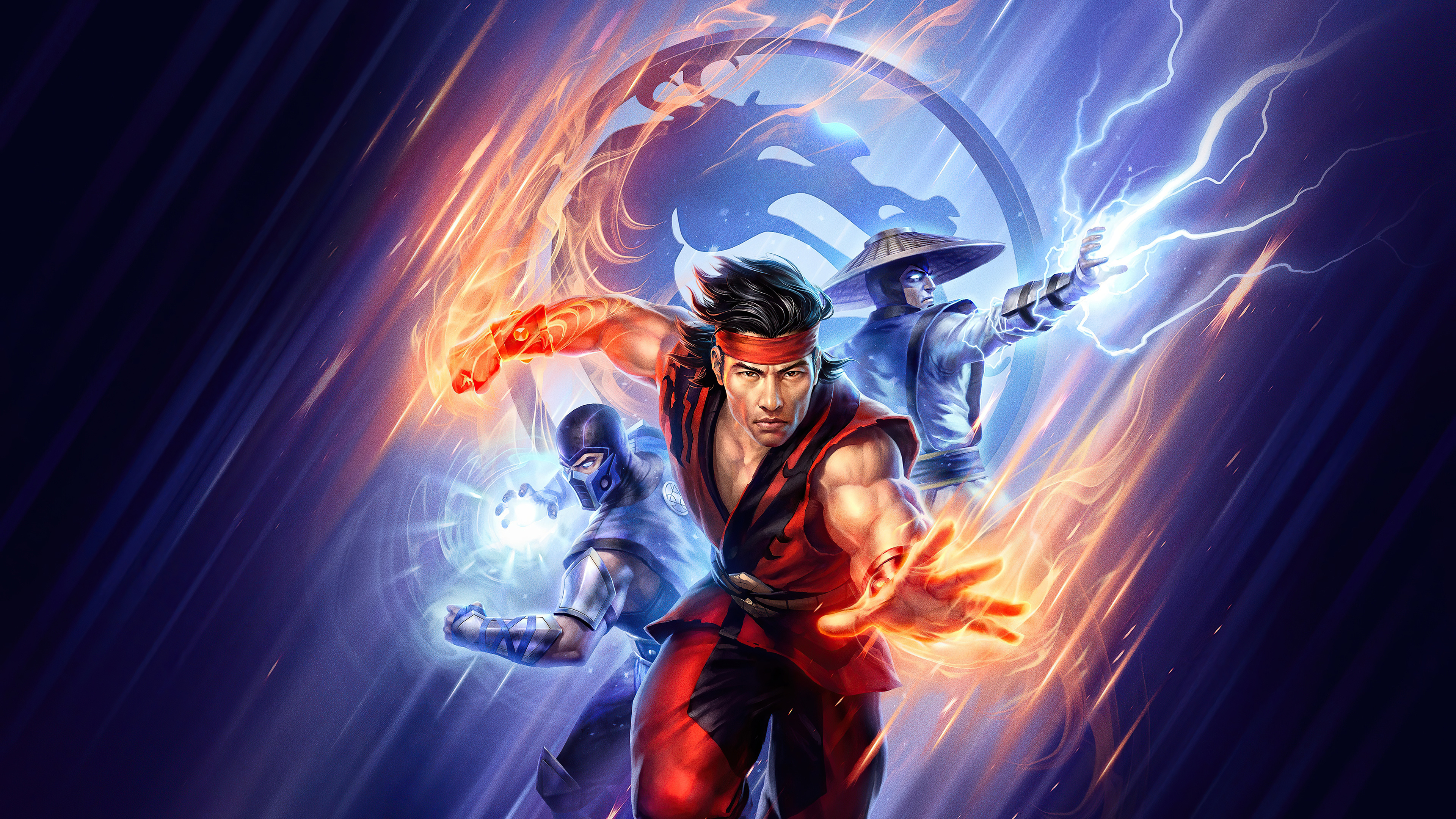 Liu Kang, Raiden, Sub-Zero, Mortal Kombat, 4K Ultra HD wallpaper, 3840x2160 4K Desktop