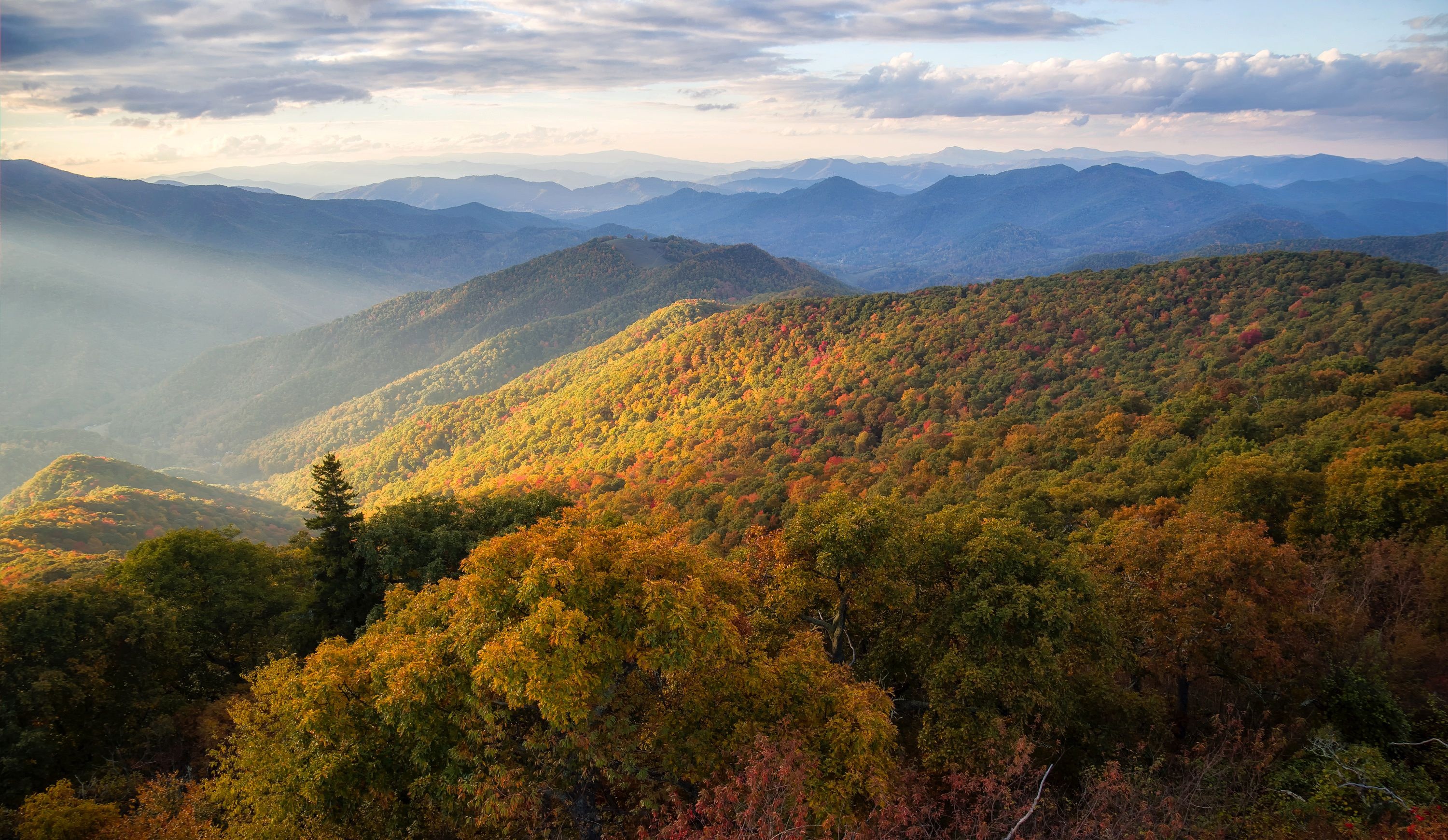 North Carolina, Blue Ridge Mountains, Wallpaper, Landscape, 3000x1740 HD Desktop