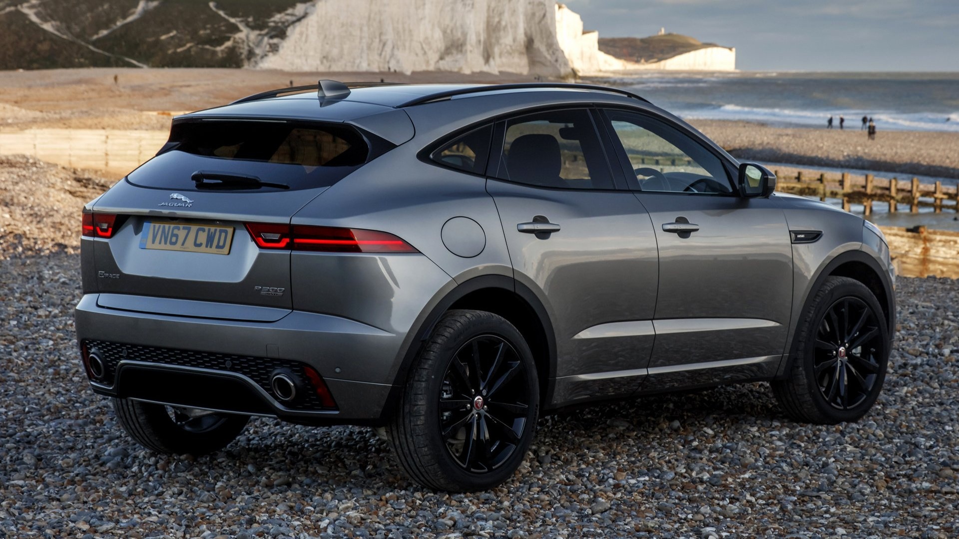 Jaguar E-PACE, HD wallpapers, Sporty design, Luxurious car, 1920x1080 Full HD Desktop